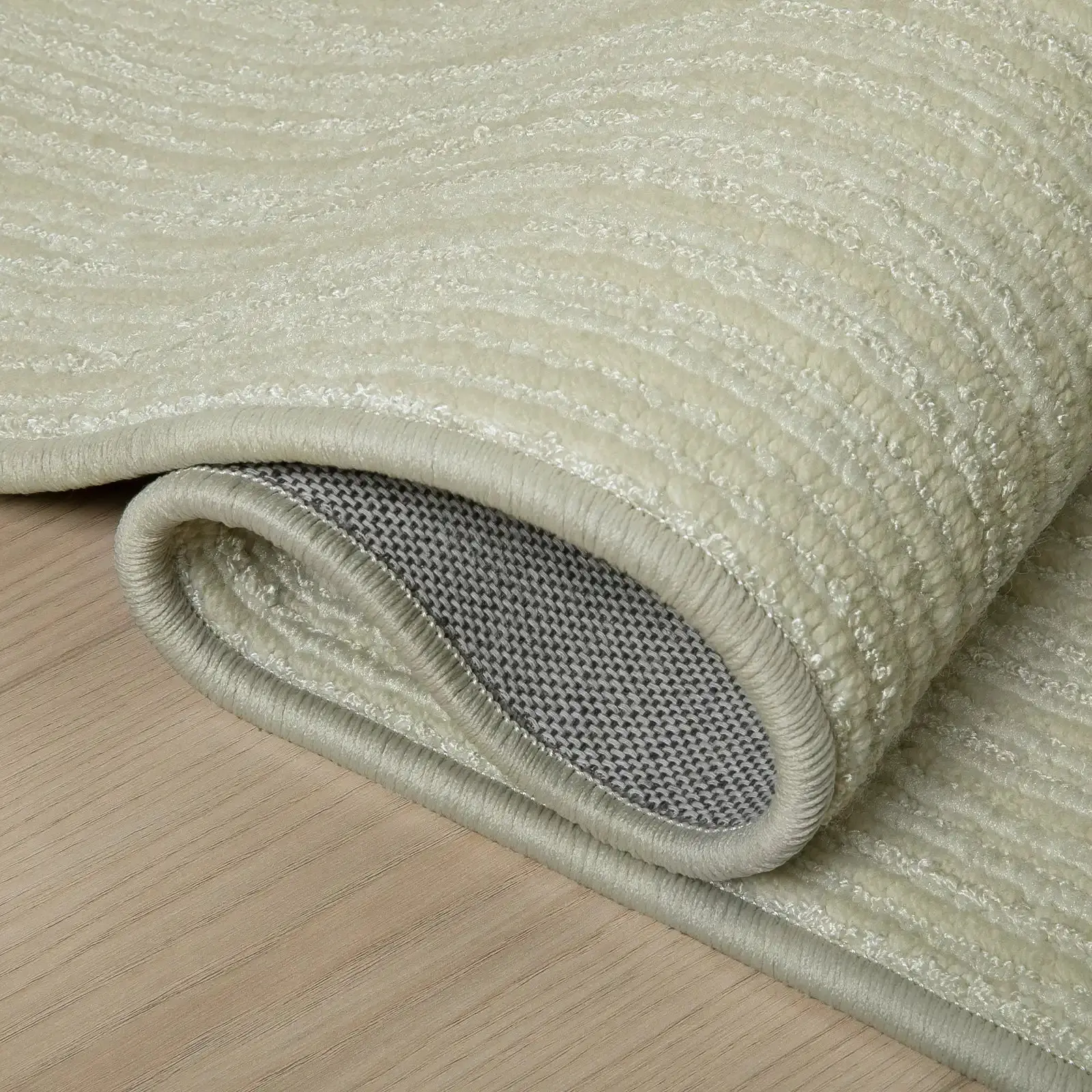 Addison Neutral Textured Wool Rug - Image 14