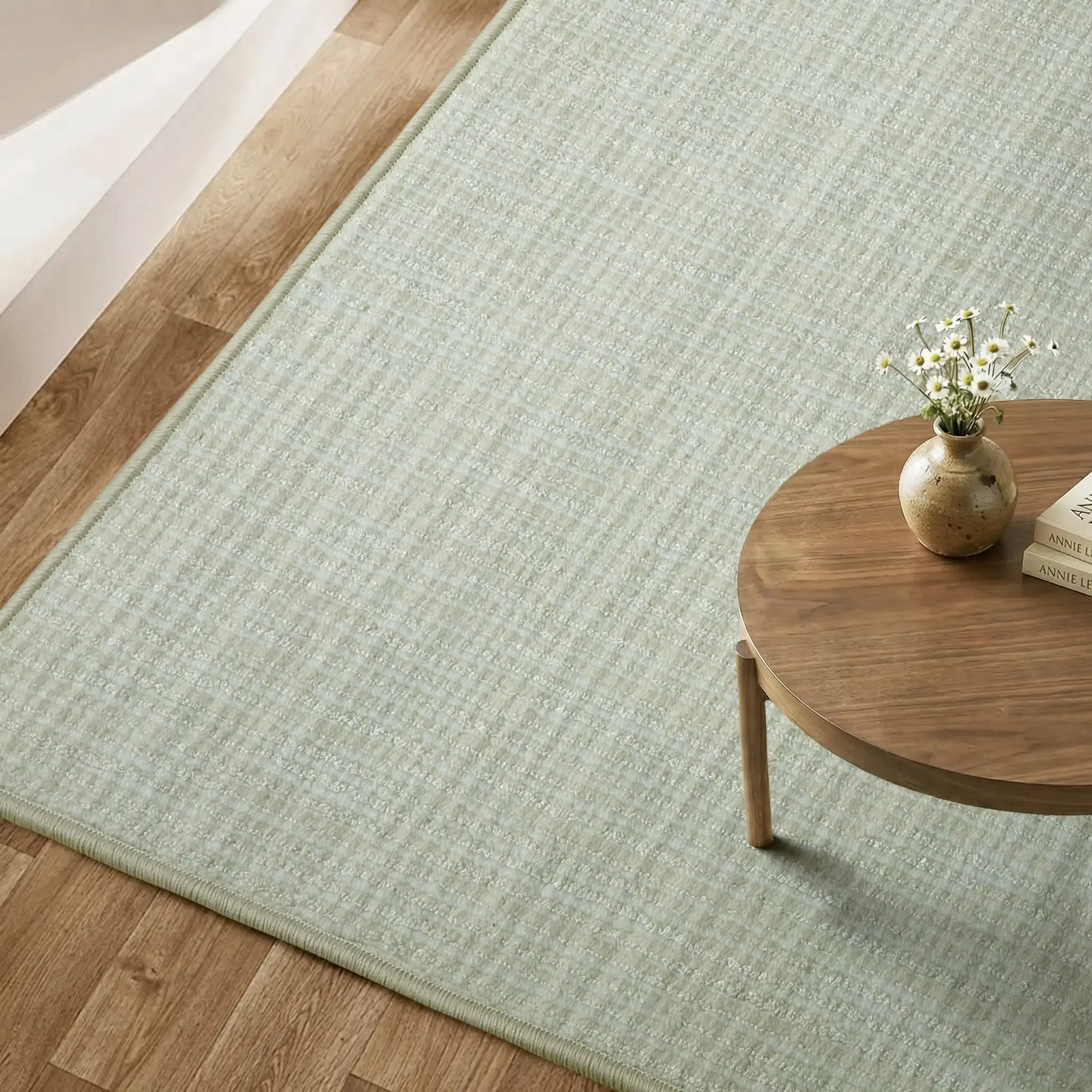 Addison Neutral Textured Wool Rug - Image 28