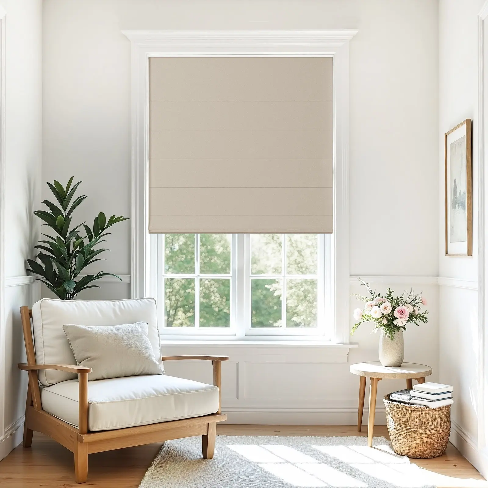 Alvin Motorized Blackout Boutique Roman Shade - Image 15