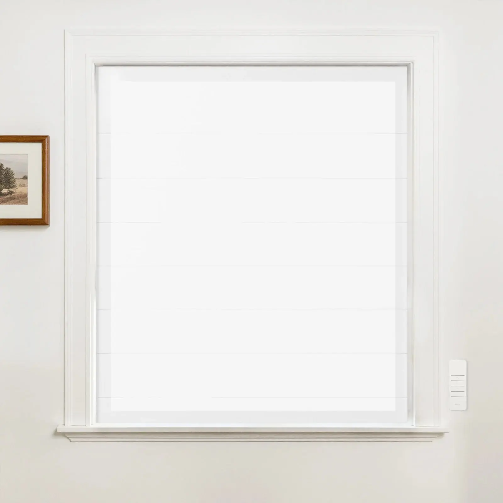 Alvin Motorized Sheer Light Filtering Roman Shade - Image 35