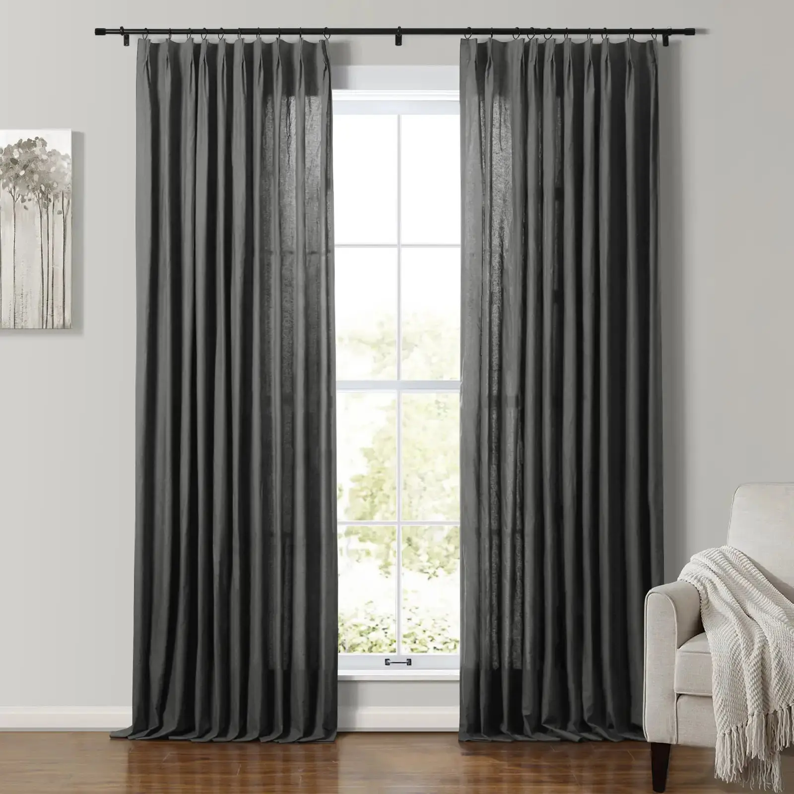 Andy 100% Cotton Drapery Pleated - Image 11
