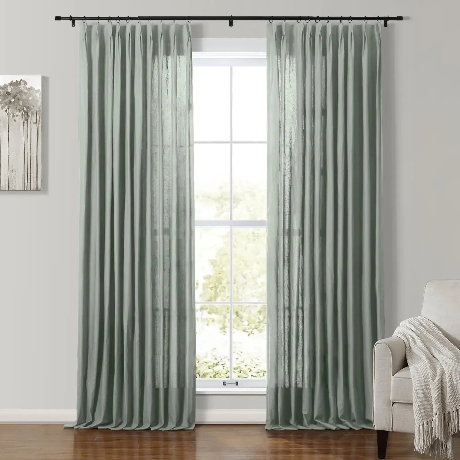 Andy 100% Cotton Drapery Pleated - Image 7