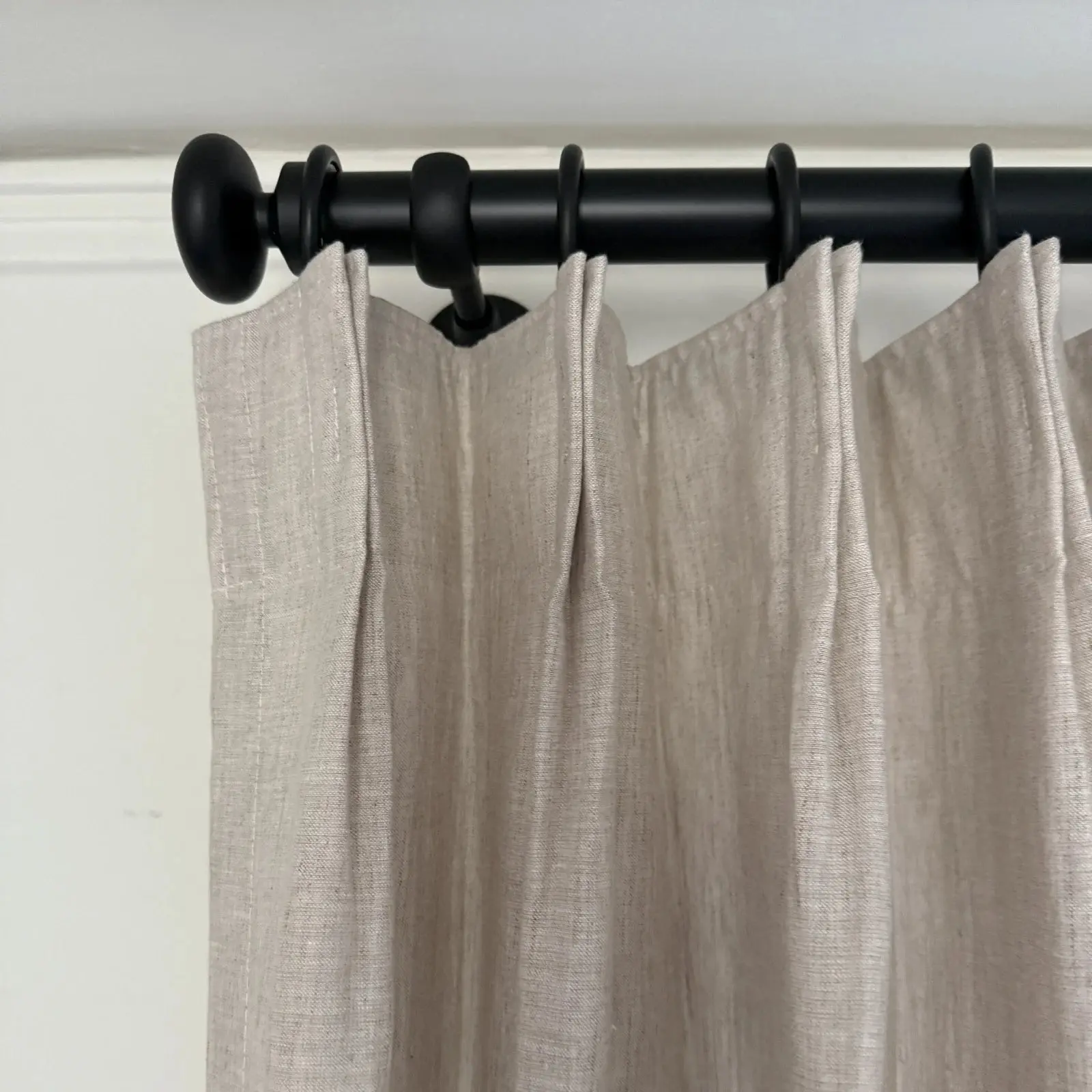 Arno Single Decorative Curtain Rod with Rings - Image 22