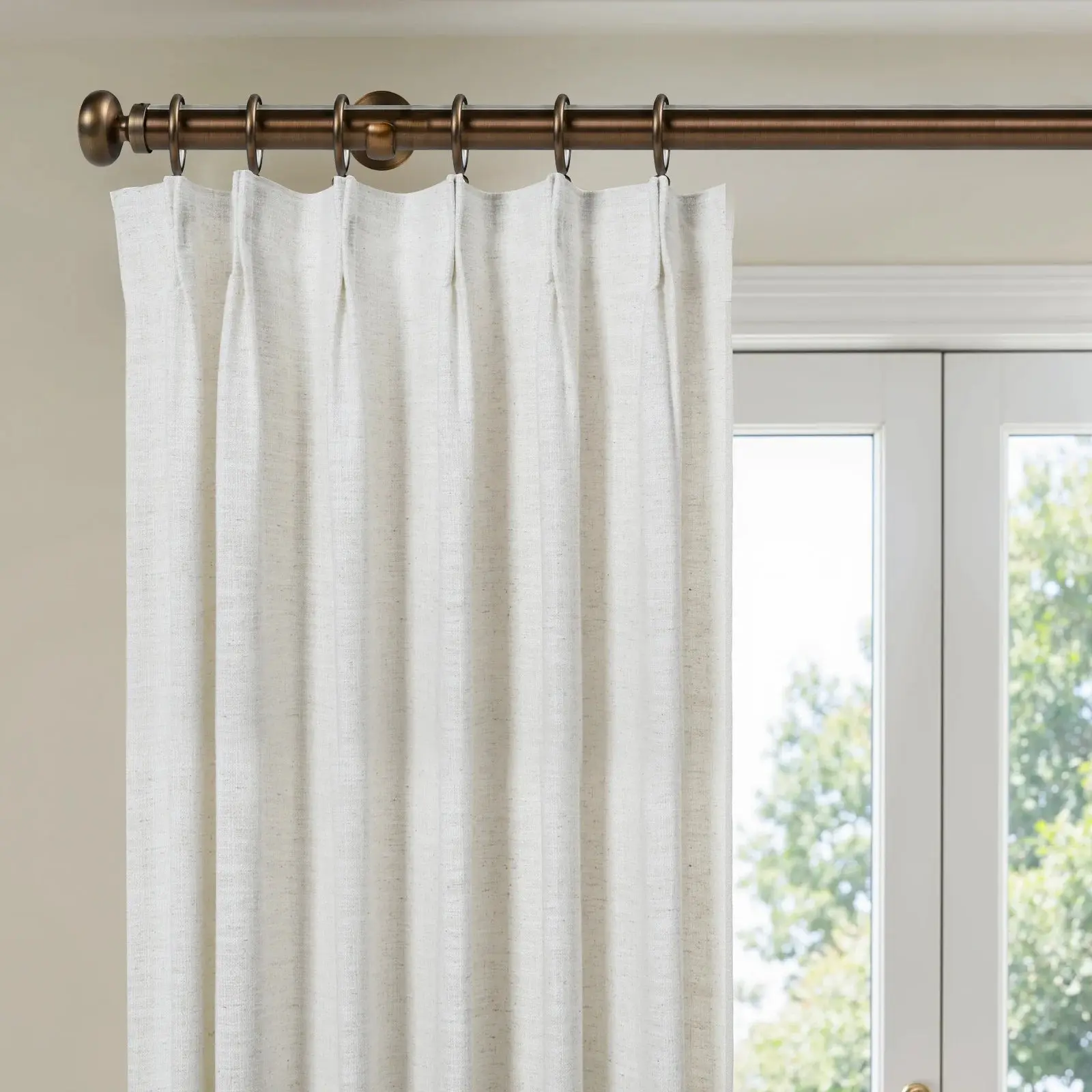 Arno Single Decorative Curtain Rod with Rings - Image 16