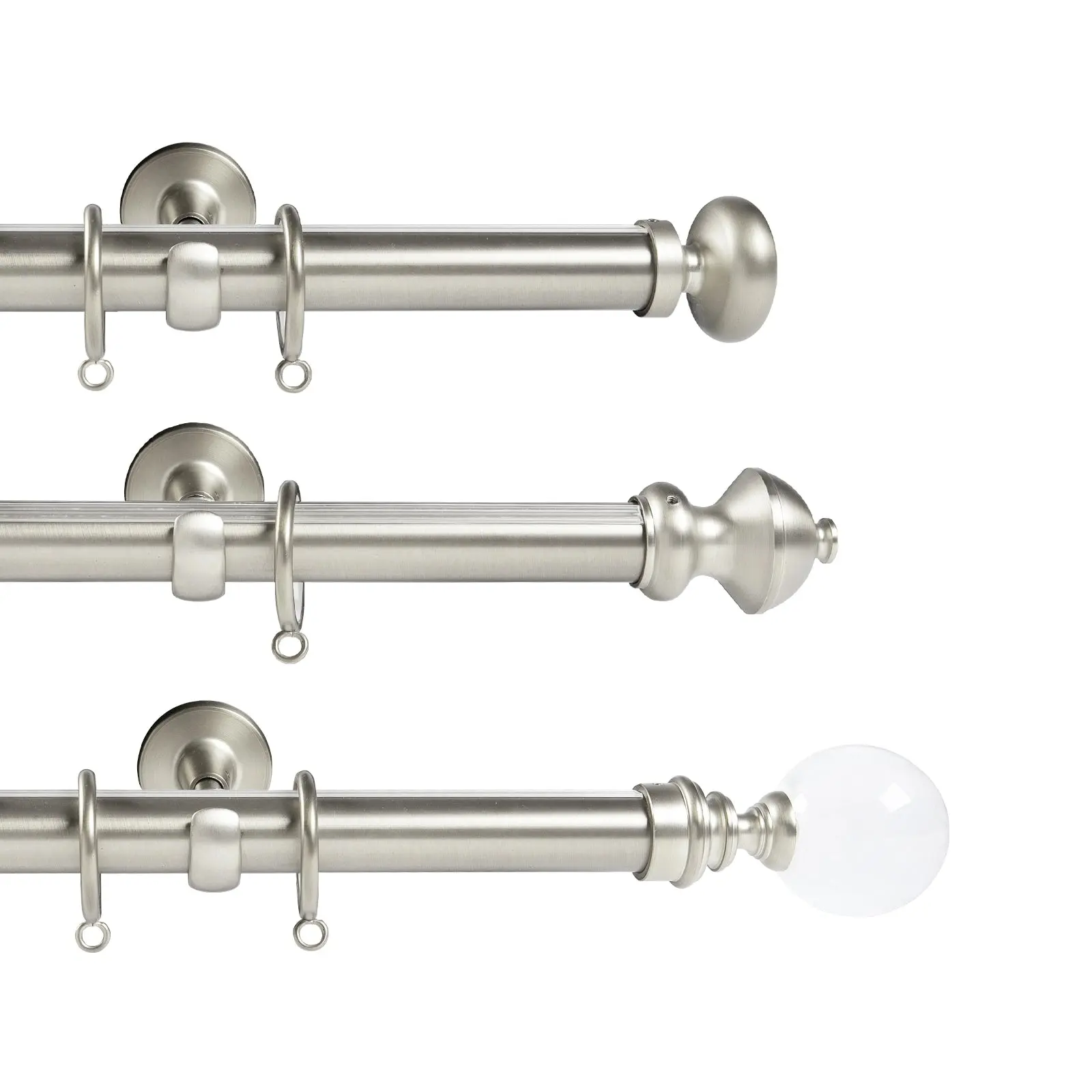 Arno Single Decorative Curtain Rod with Rings - Image 30