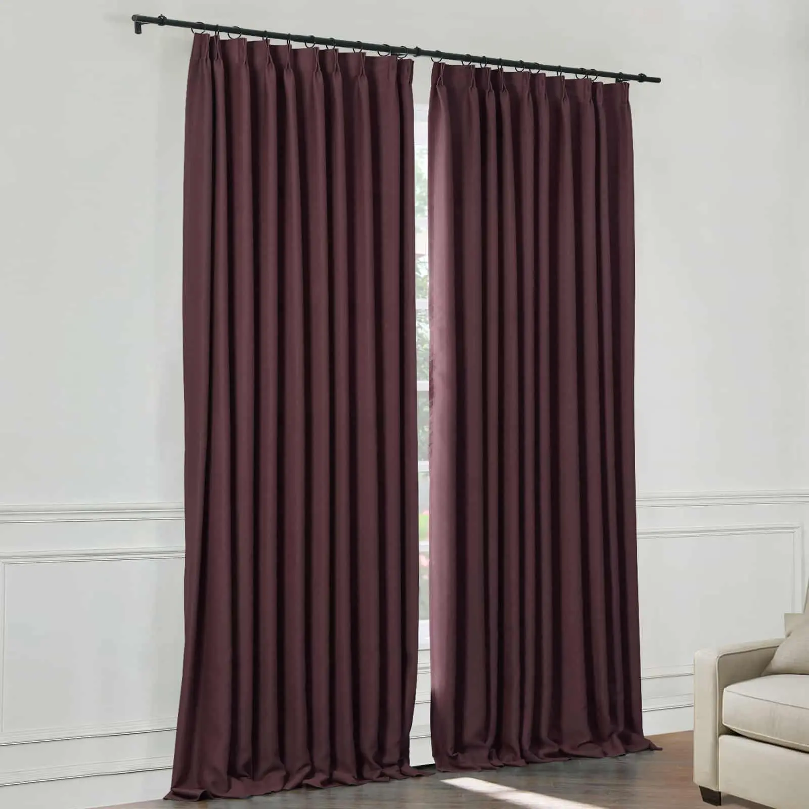Atlanta 100% Blackout Curtain Pleated - Image 49