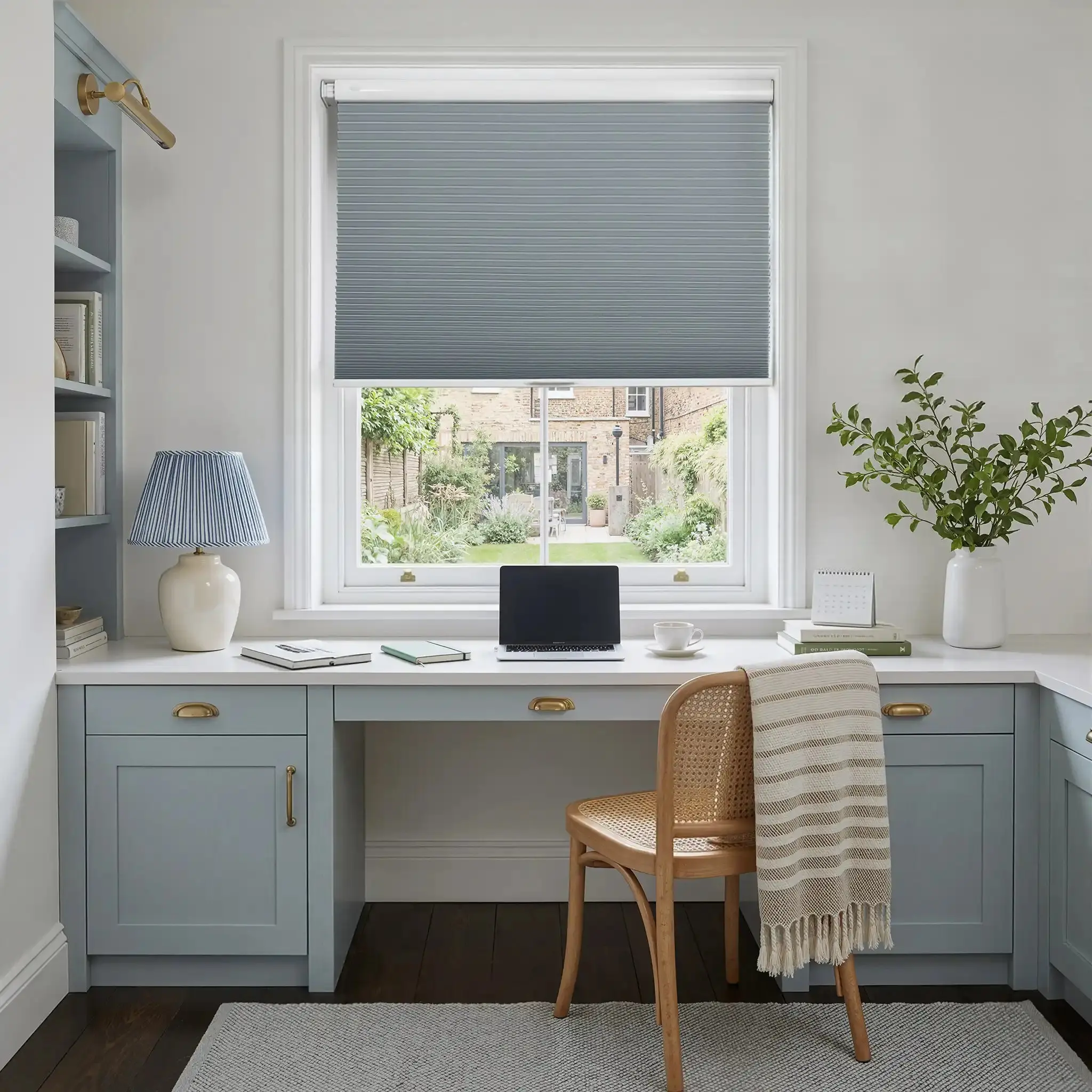 Aura No-Drill Blackout Cellular Window Shades Cordless - Image 25