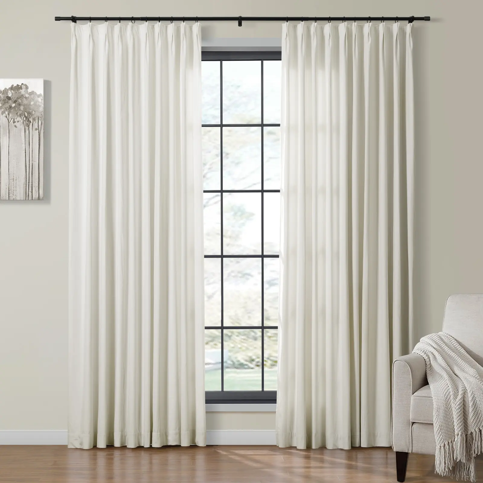 Birkin Extra Long Velvet Curtain Pleated - Image 50