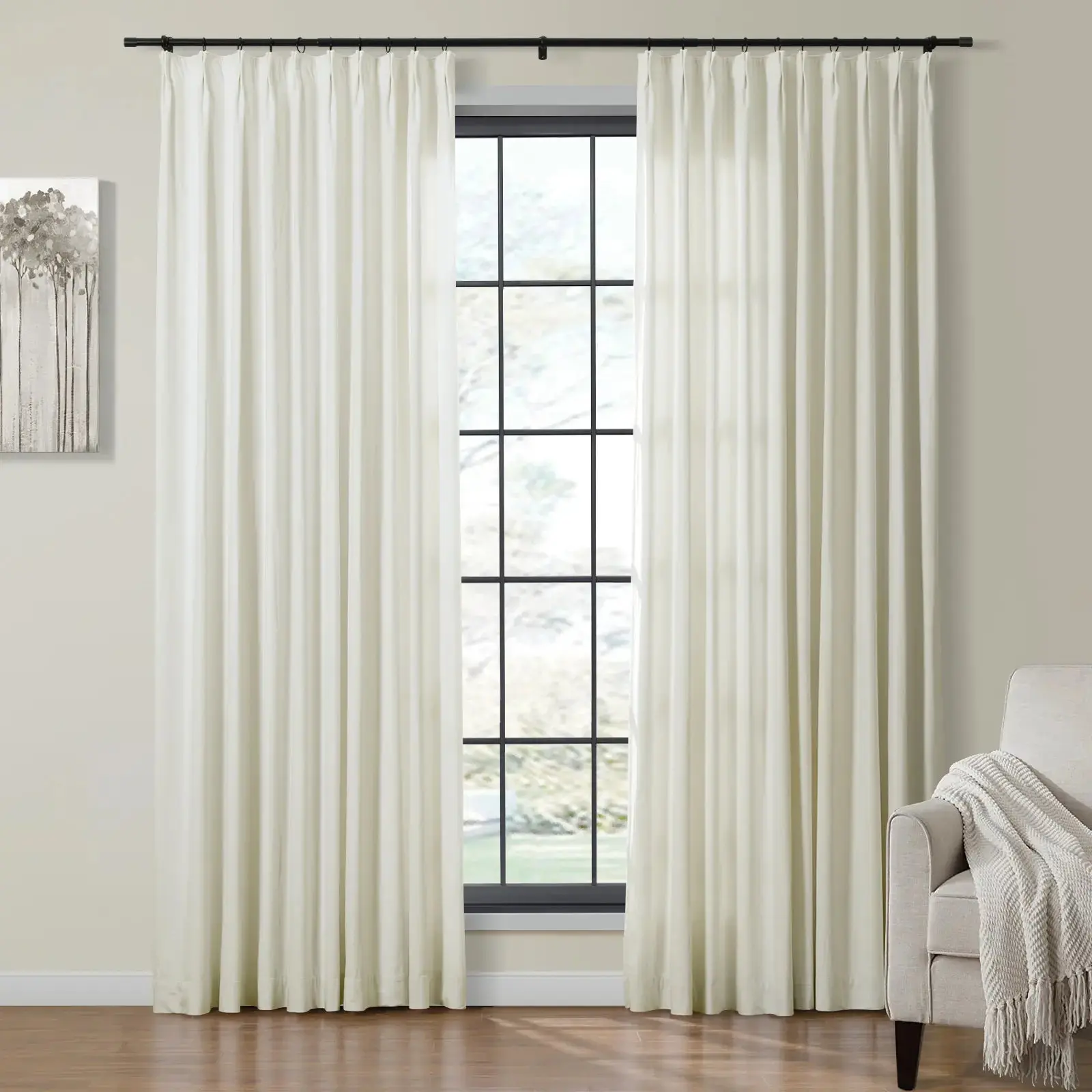Birkin Velvet Pinch Pleat Room Darkening Drapery - Image 15
