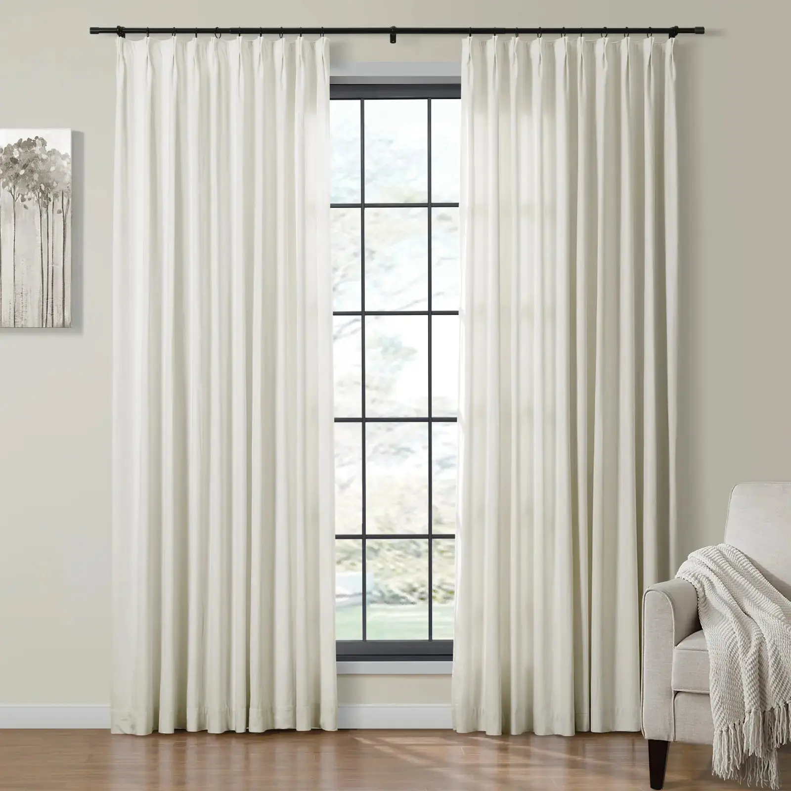 Birkin Velvet Pinch Pleat Room Darkening Drapery - Image 17