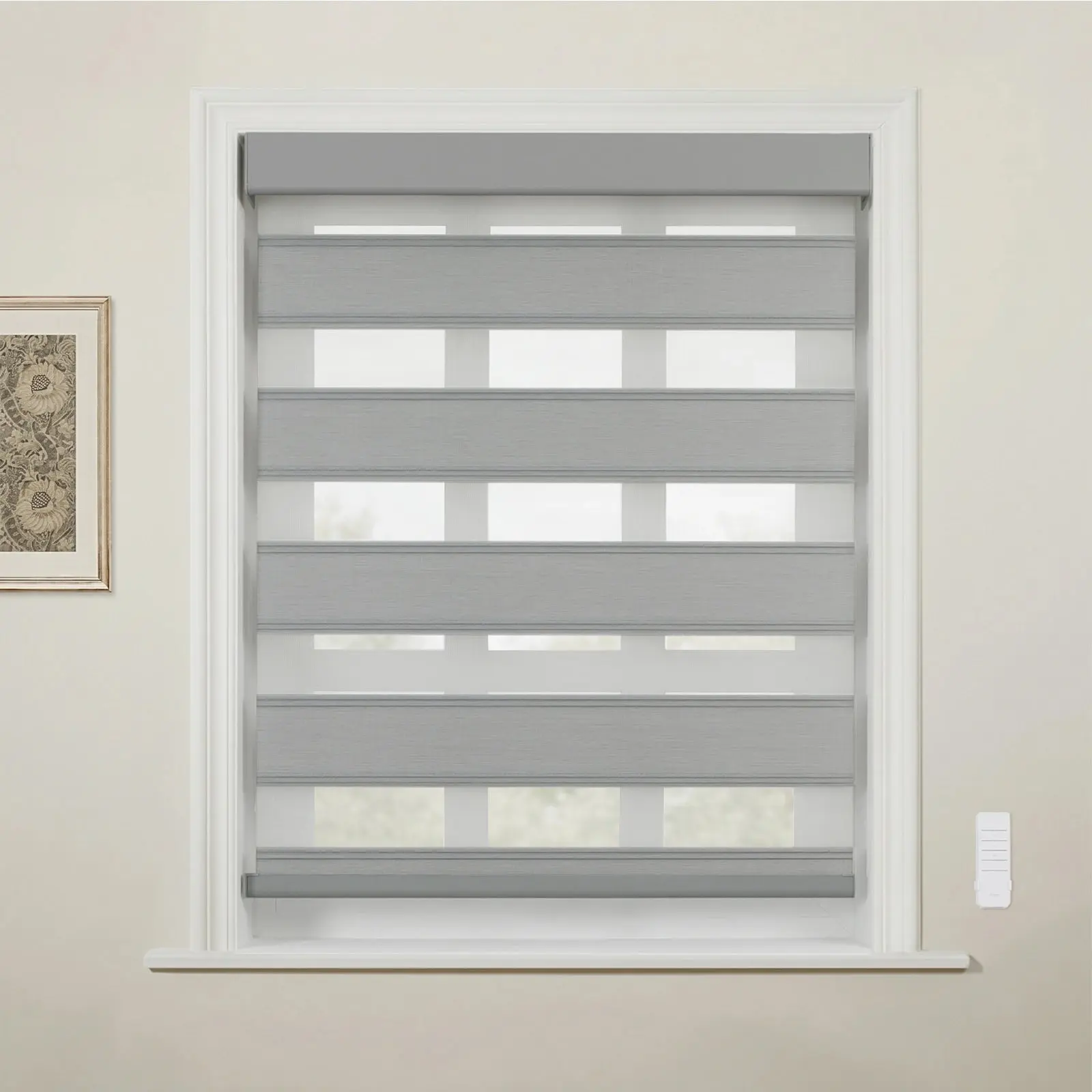 Brio Motorized Blackout Zebra Shade Cordless - Image 47