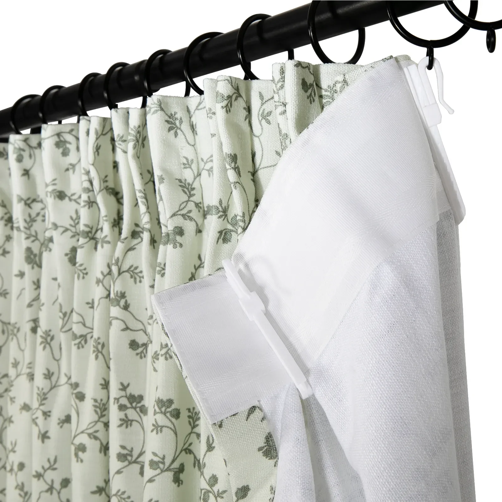 Britt Bengoechea Floral Print Linen Cotton Drapery Pleated - Image 44
