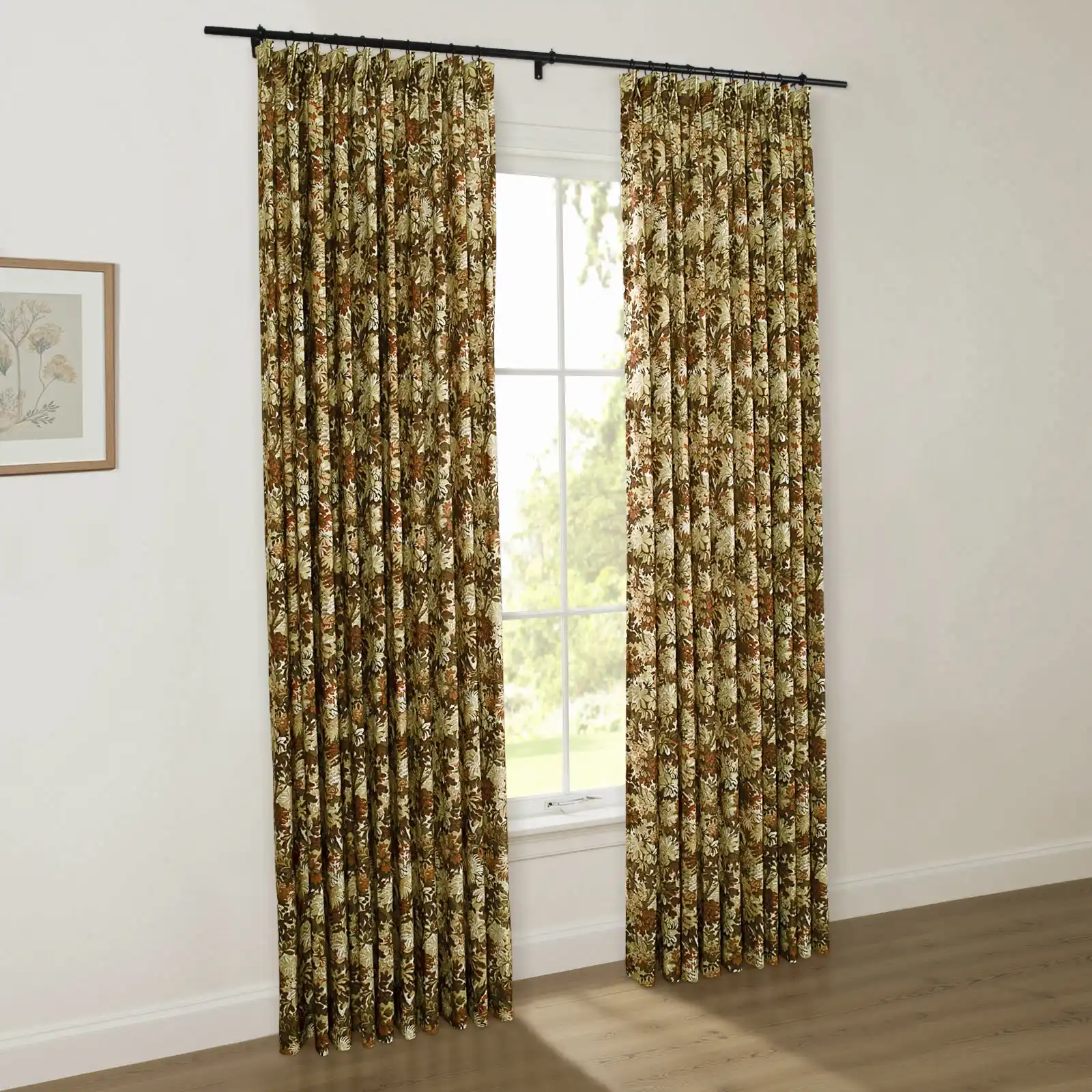Britt Bengoechea Floral Print Linen Cotton Drapery Pleated - Image 79