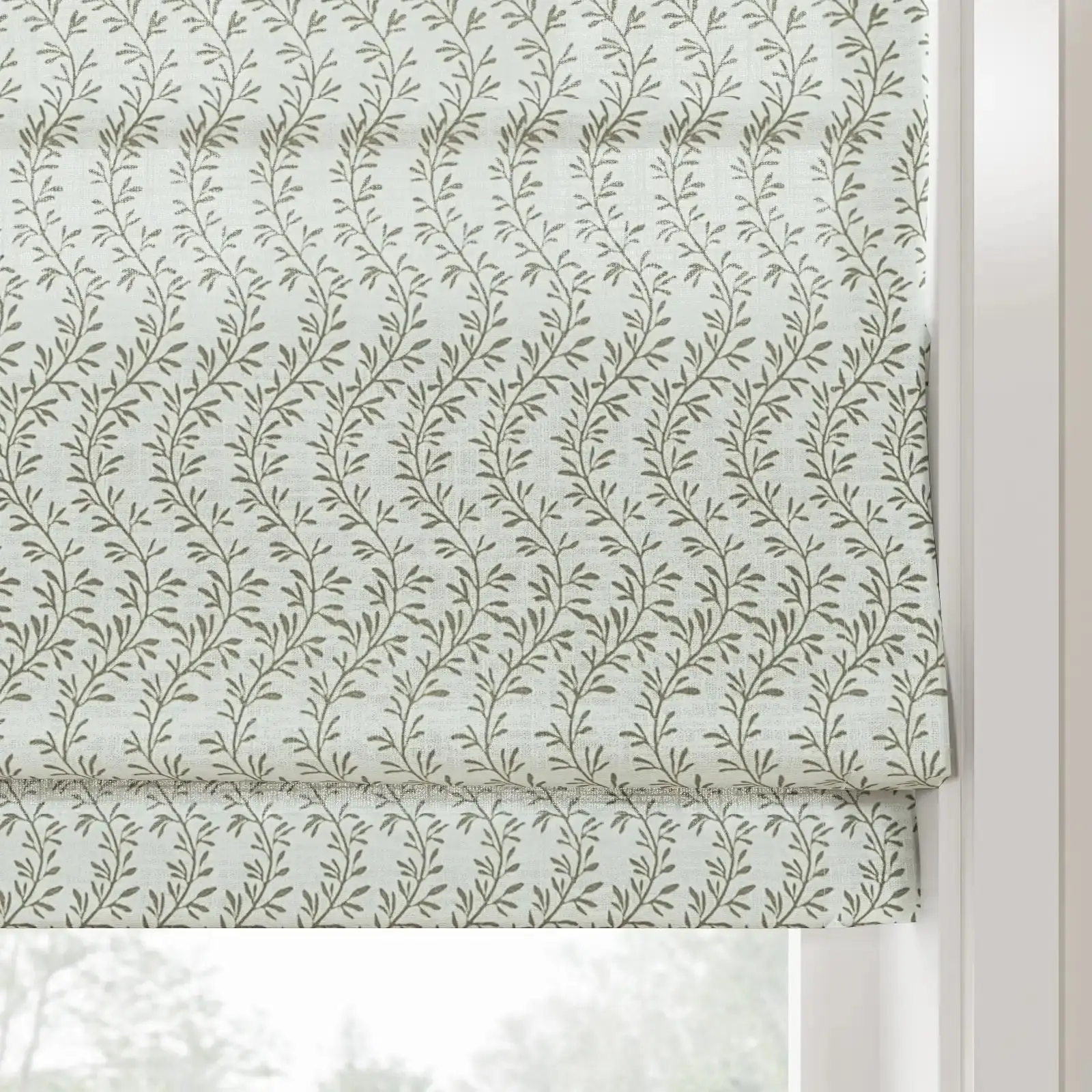 Britt Bengoechea Floral Print Linen Cotton Roman Shade Cordless - Image 91