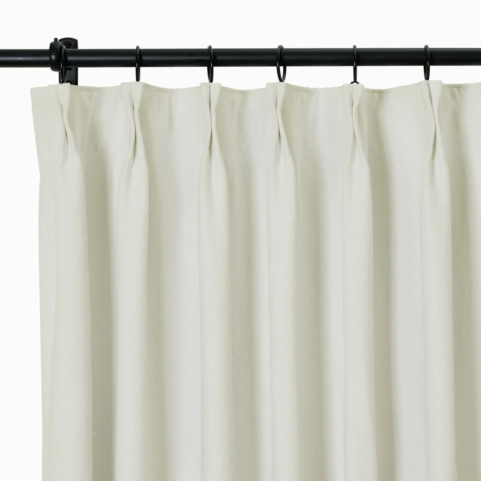 Broad 100% Cotton Plain Weave Curtain Pleated - Image 24