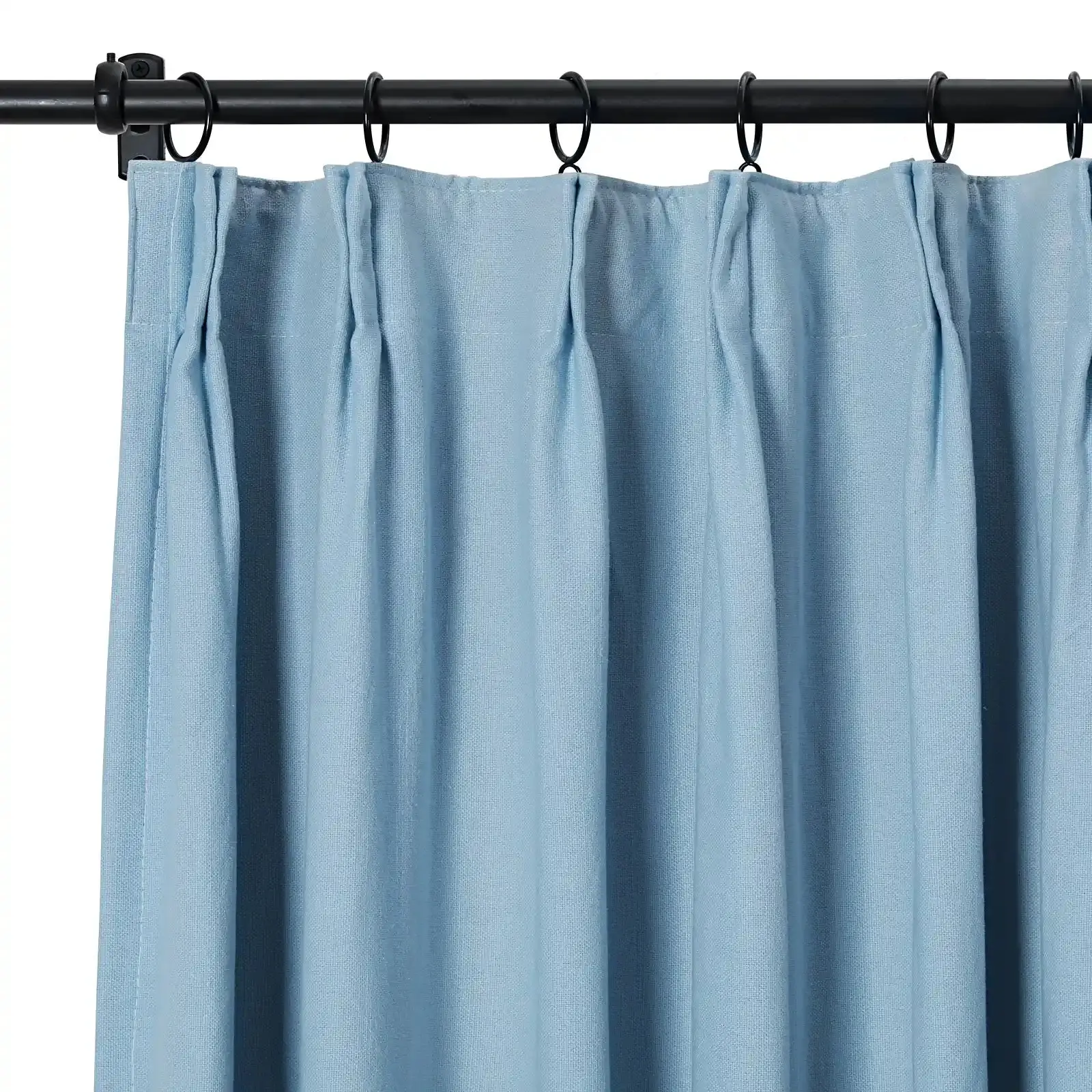 Broad 100% Cotton Plain Weave Curtain Pleated - Image 4