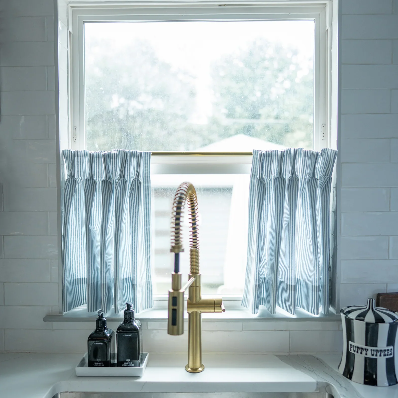 Celia Striped Plaid Cafe Curtain - Image 16