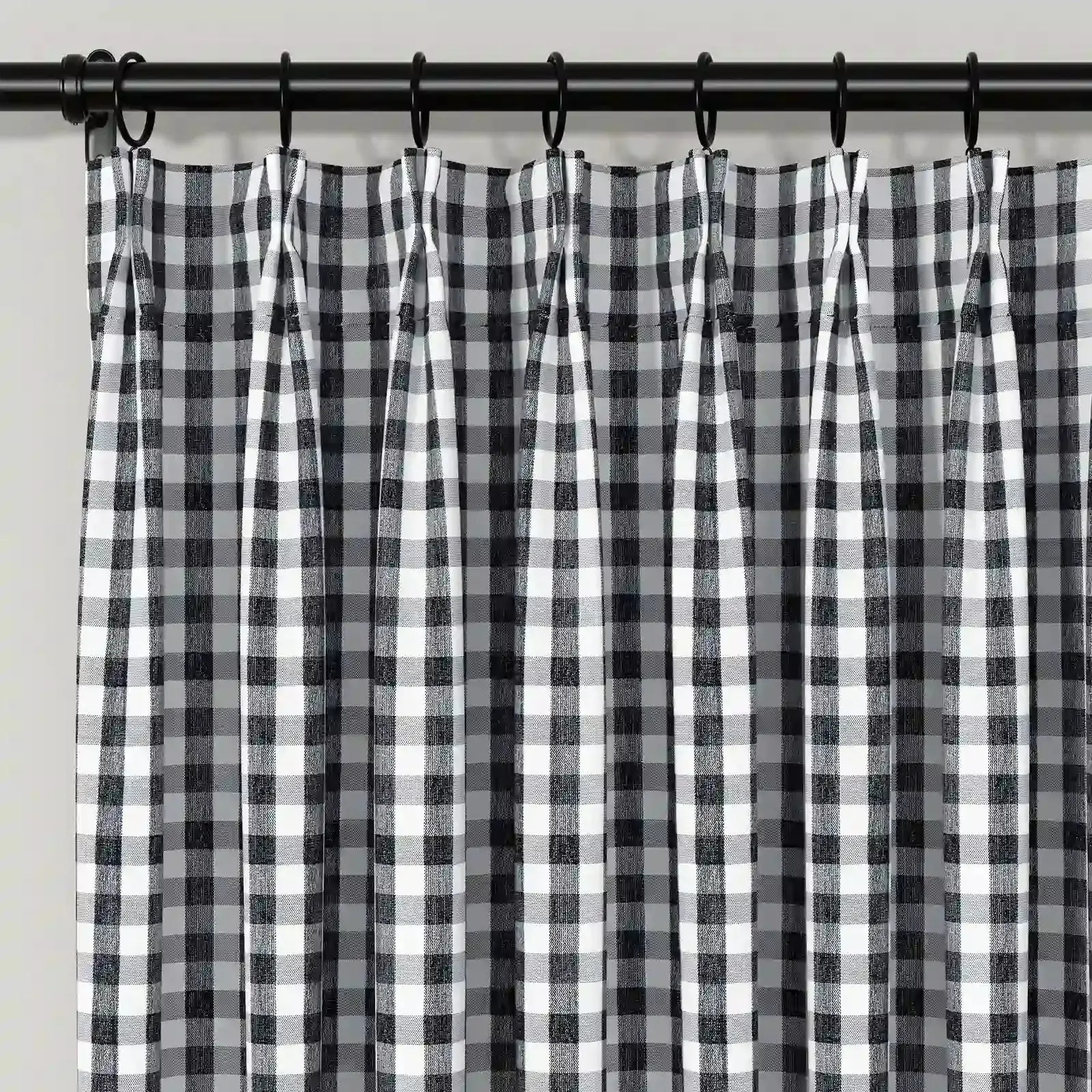 Celia Striped Plaid Cafe Curtain - Image 76
