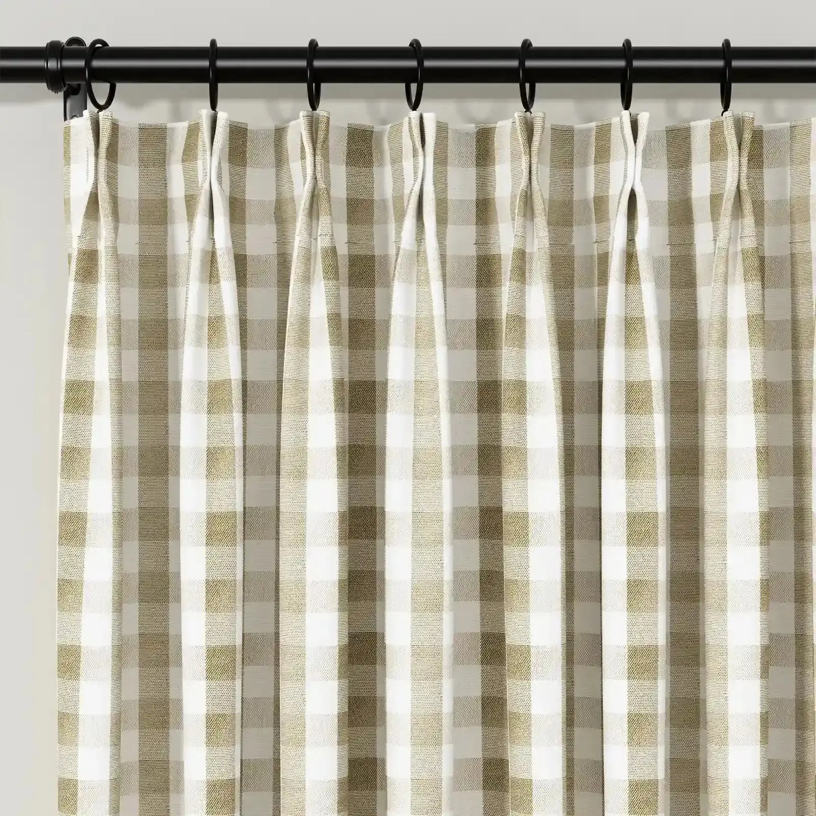 Celia Striped Plaid Cafe Curtain - Image 59