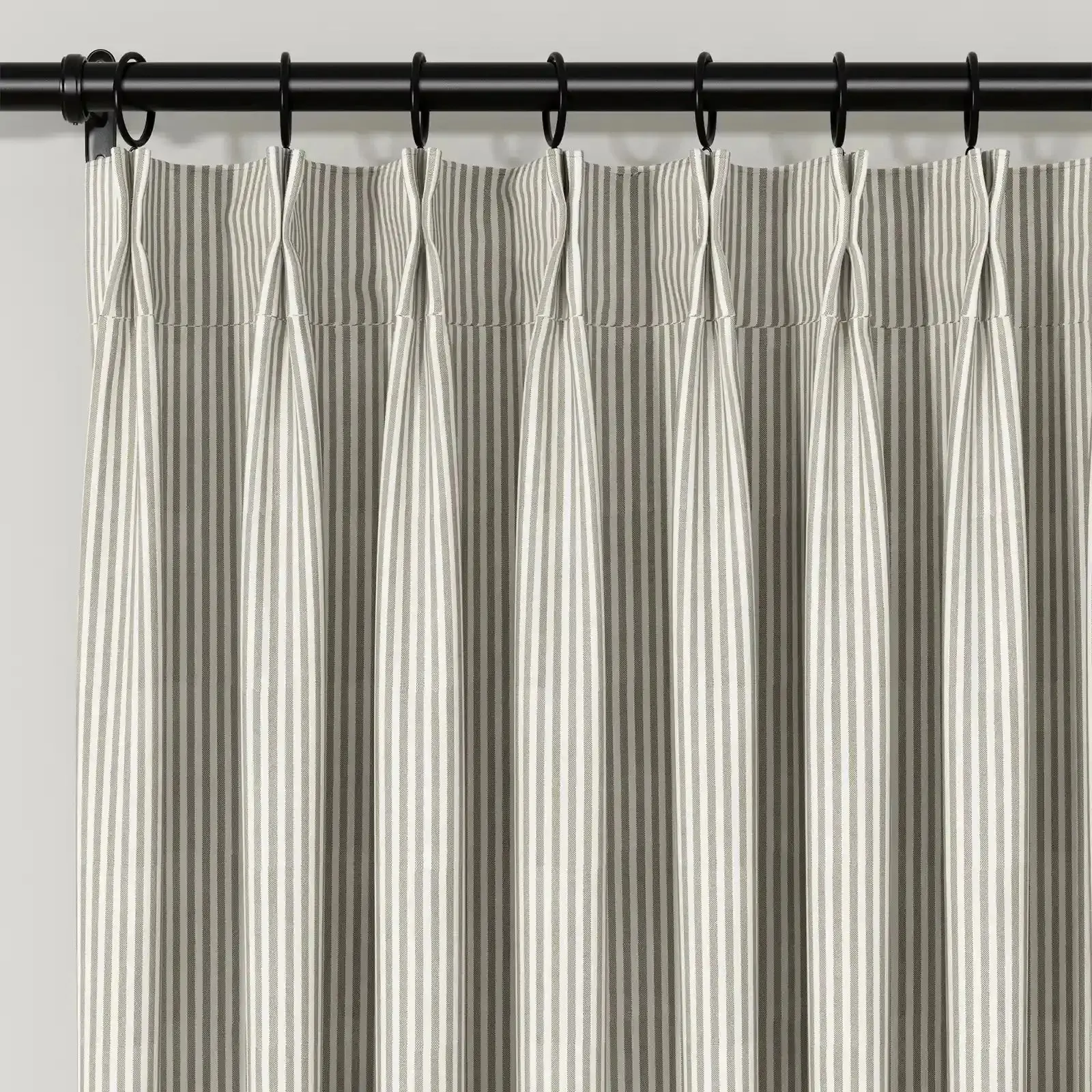 Celia Striped Plaid Cafe Curtain - Image 11