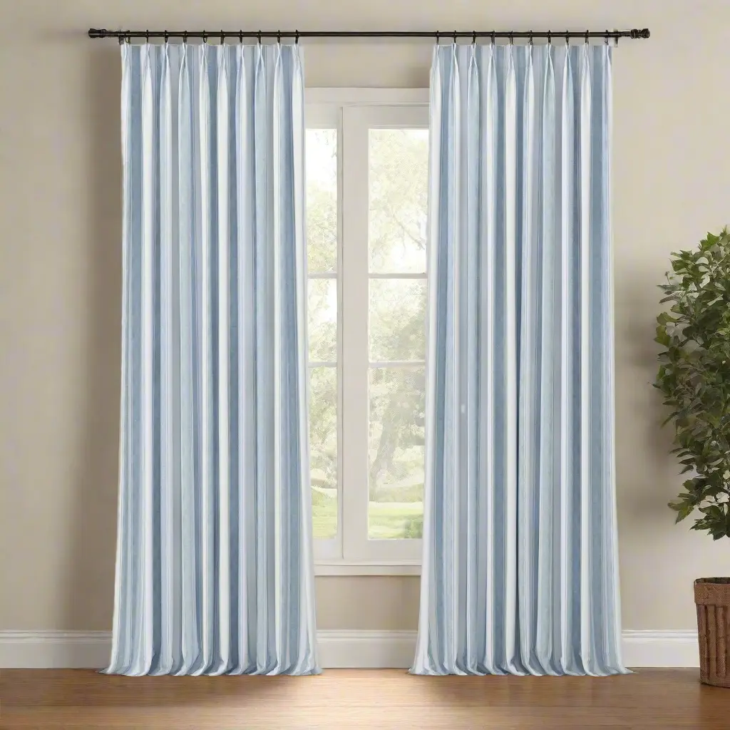 Celia Striped Plaid Curtain - Image 31