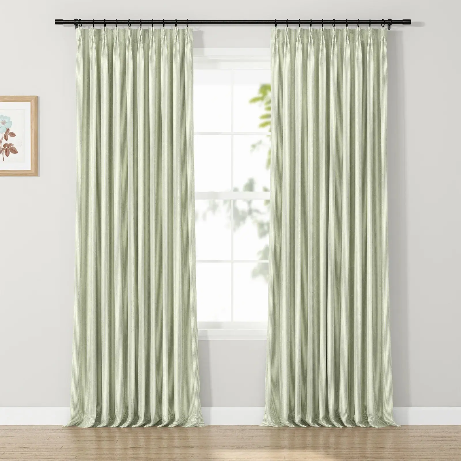 Celia Striped Plaid Curtain - Image 37