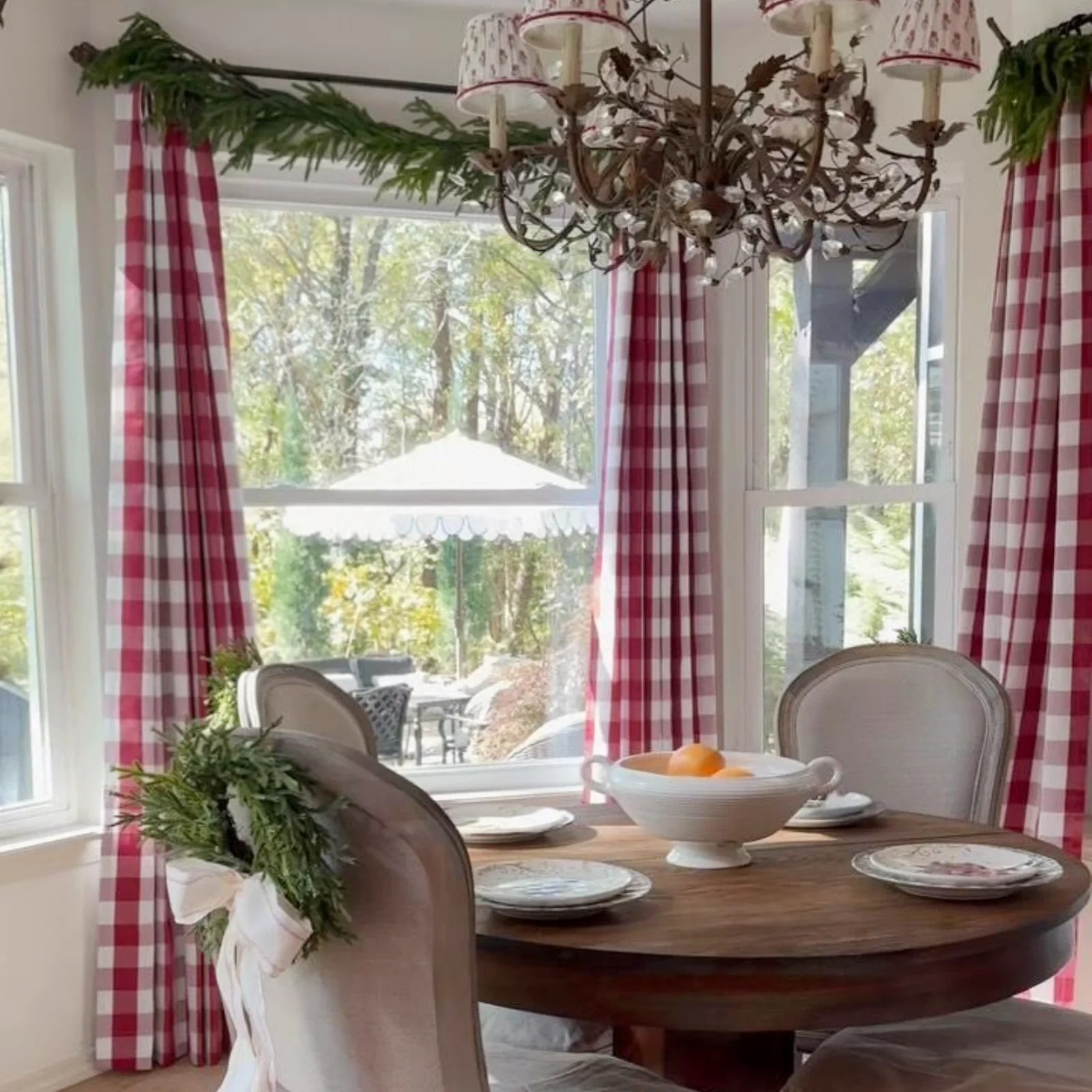 Celia Striped Plaid Curtain - Image 82