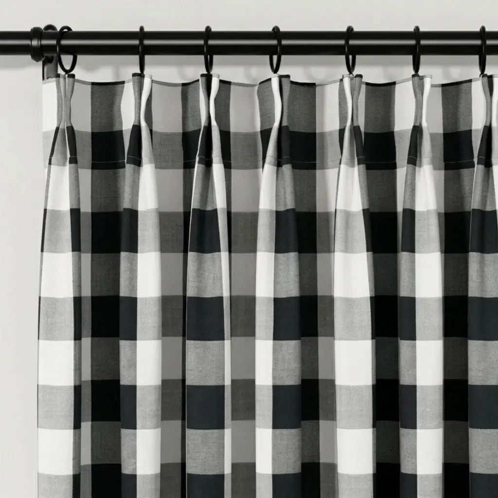 Celia Striped Plaid Curtain - Image 87