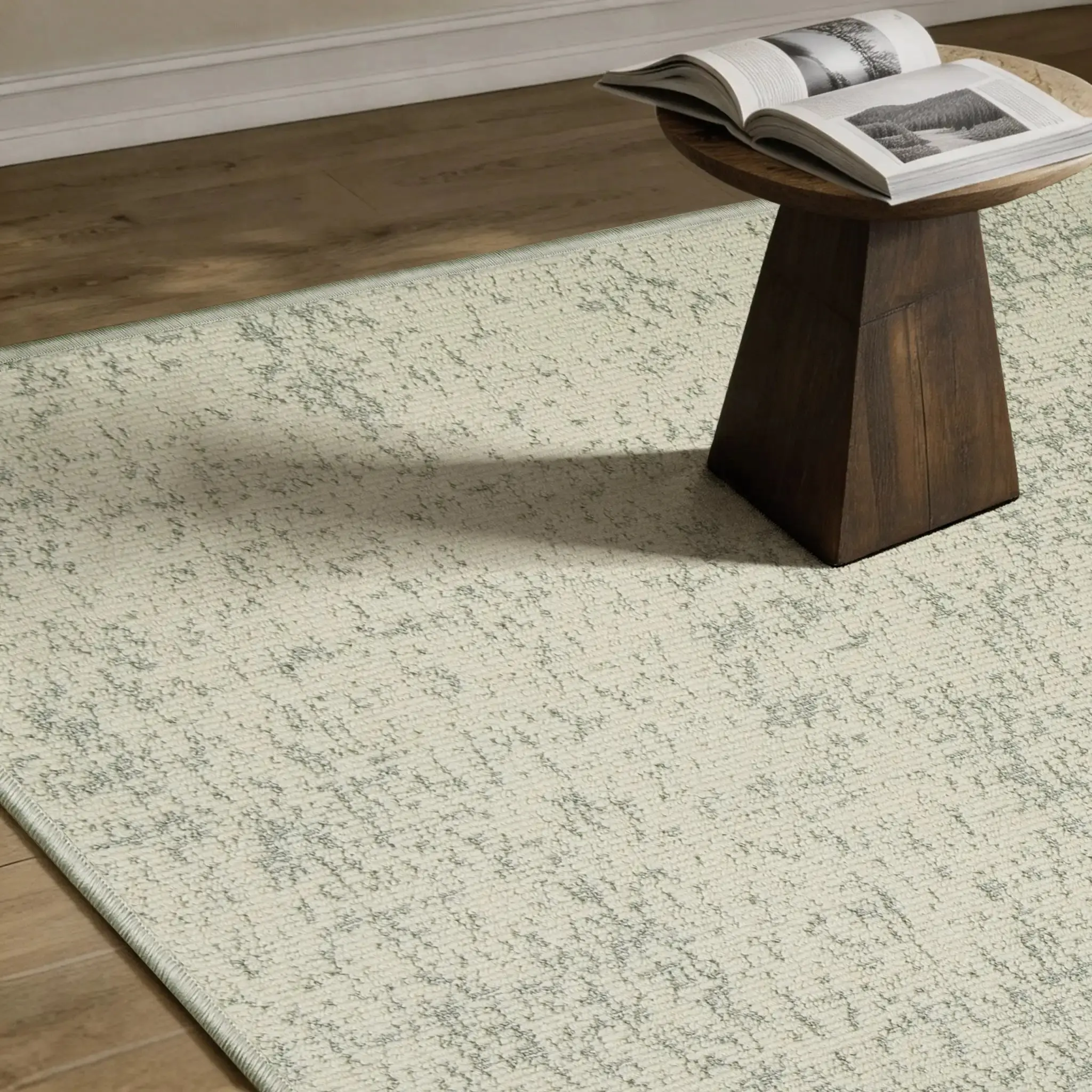 Clare Modern Speckled Wool Rug - Image 15