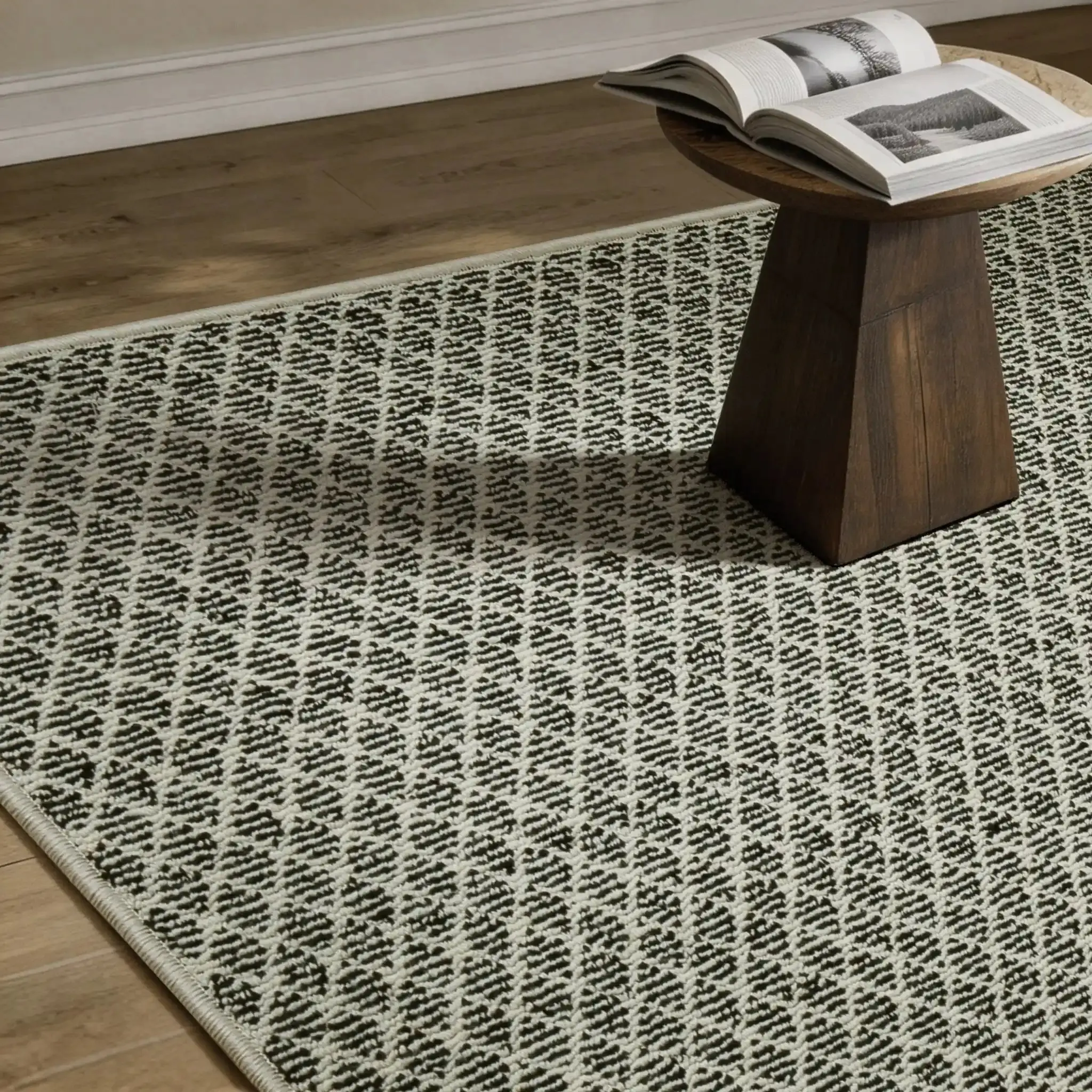 Clare Modern Speckled Wool Rug - Image 8