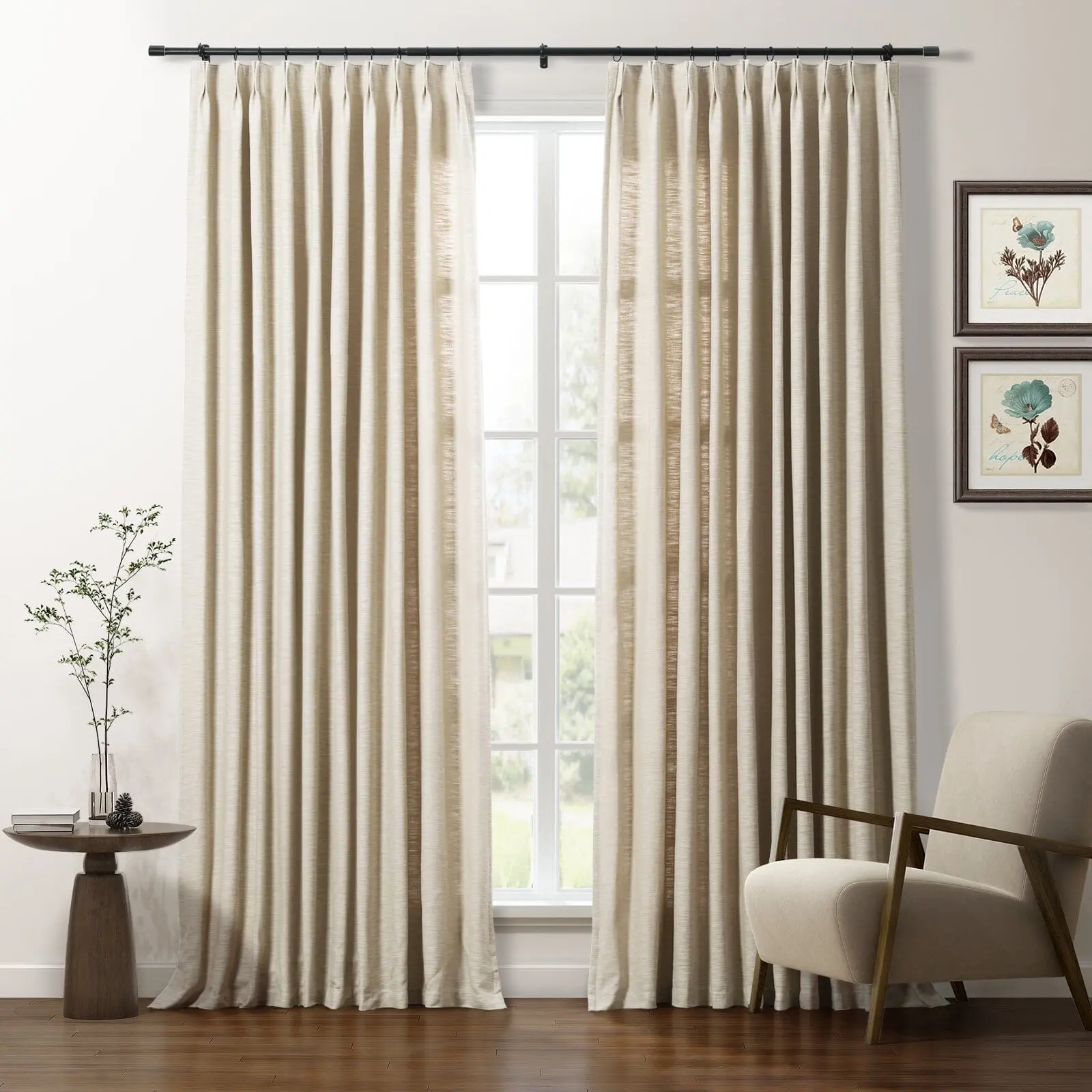 Cotton Blend Drapery Pleated | Cloe - Image 18