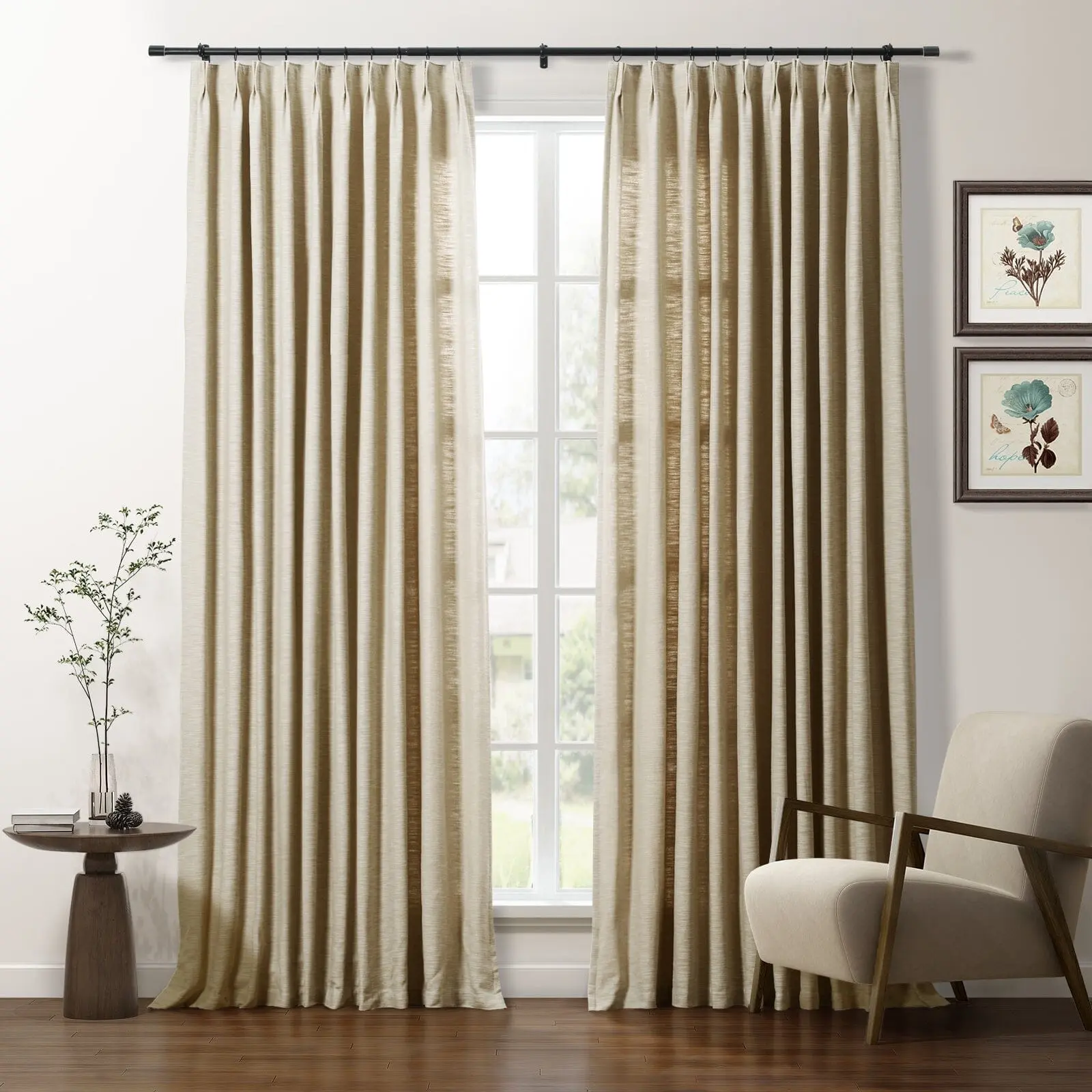 Cotton Blend Drapery Pleated | Cloe - Image 19