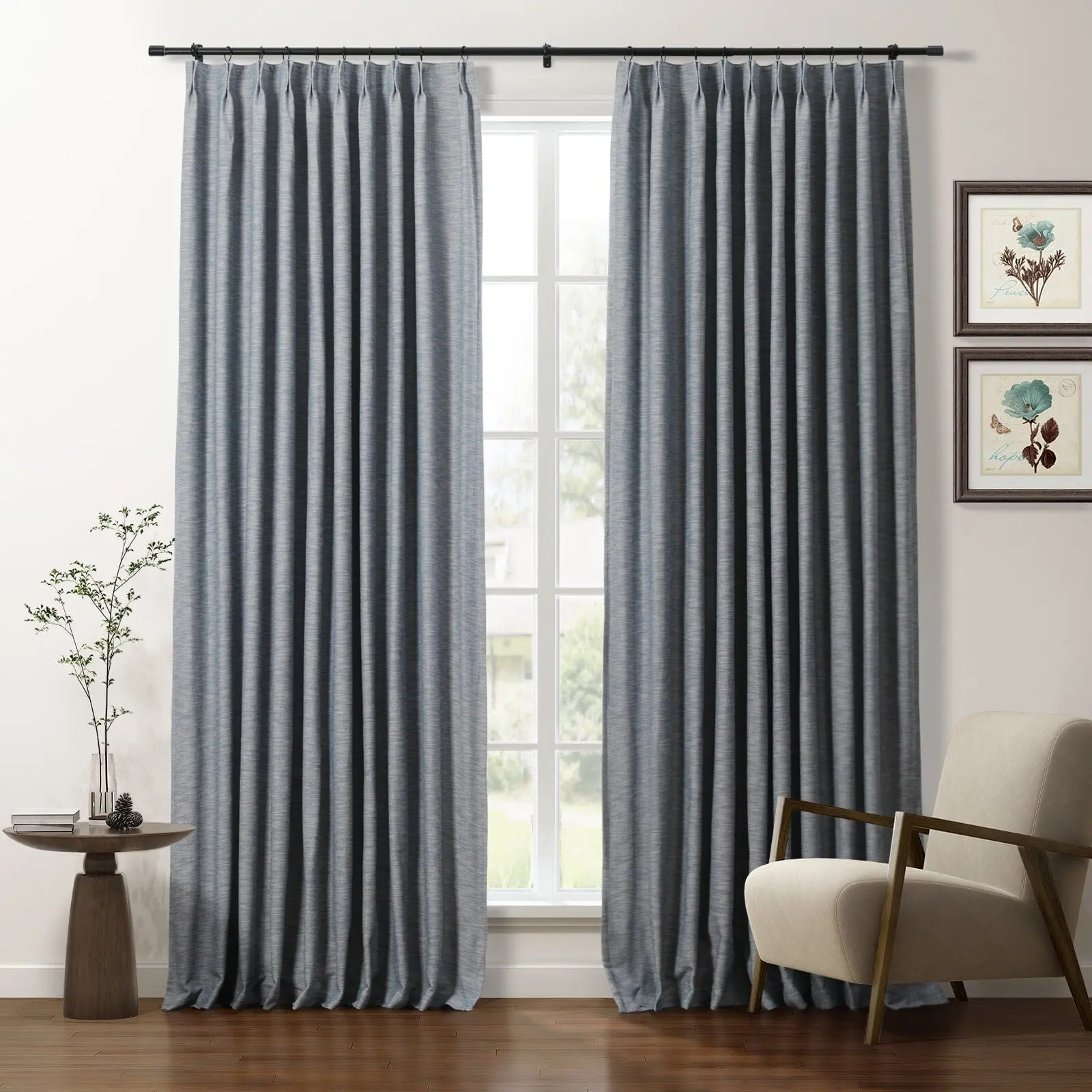 Cotton Blend Drapery Pleated | Cloe - Image 20