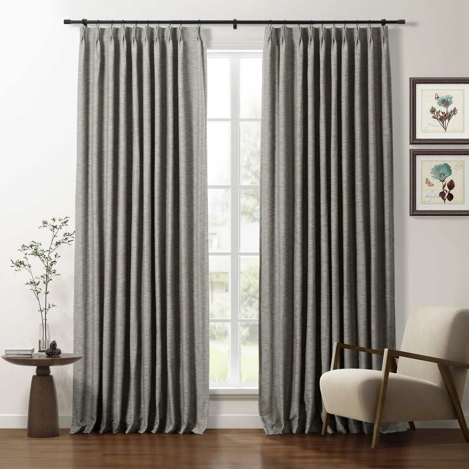 Cotton Blend Drapery Pleated | Cloe - Image 22