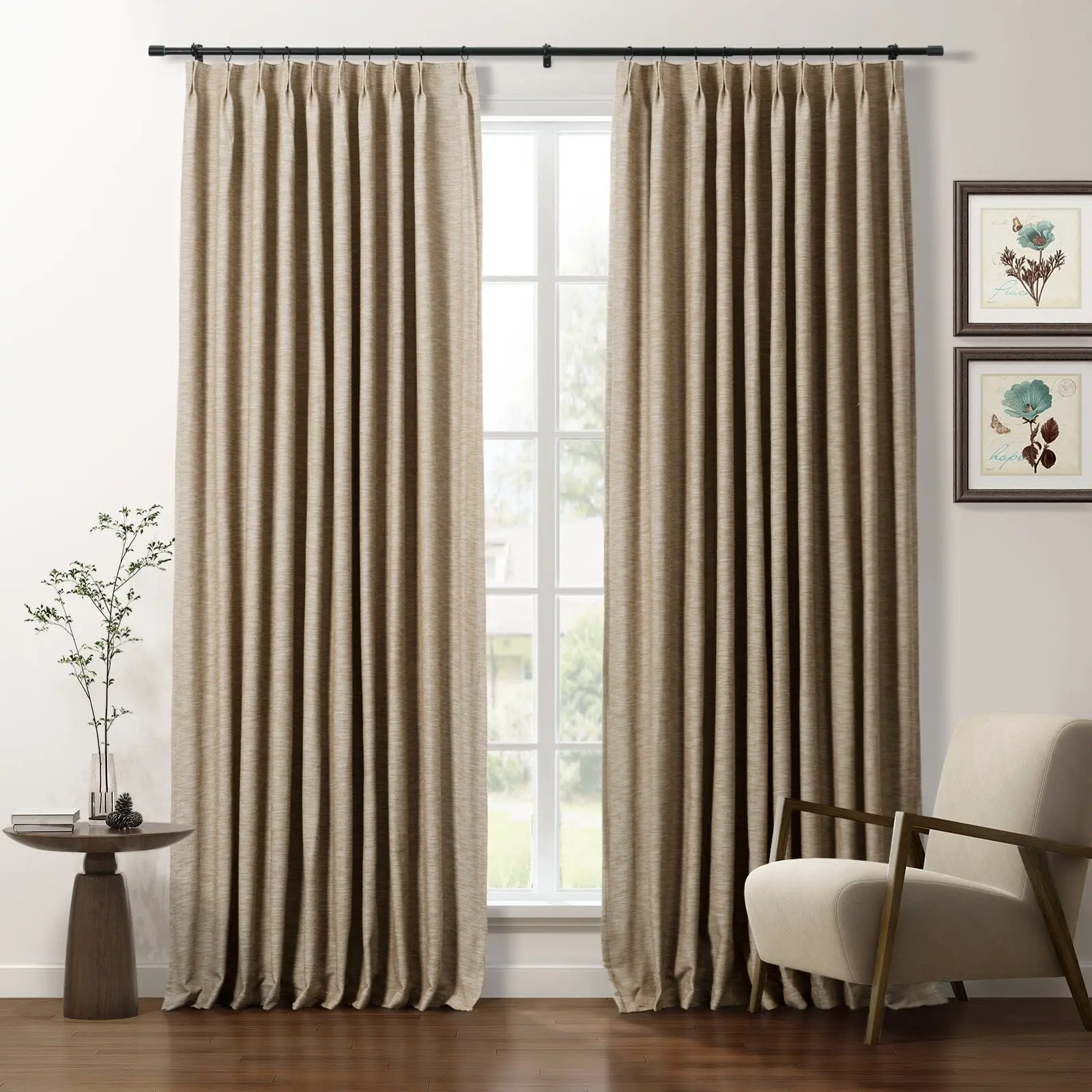 Cotton Blend Drapery Pleated | Cloe - Image 23