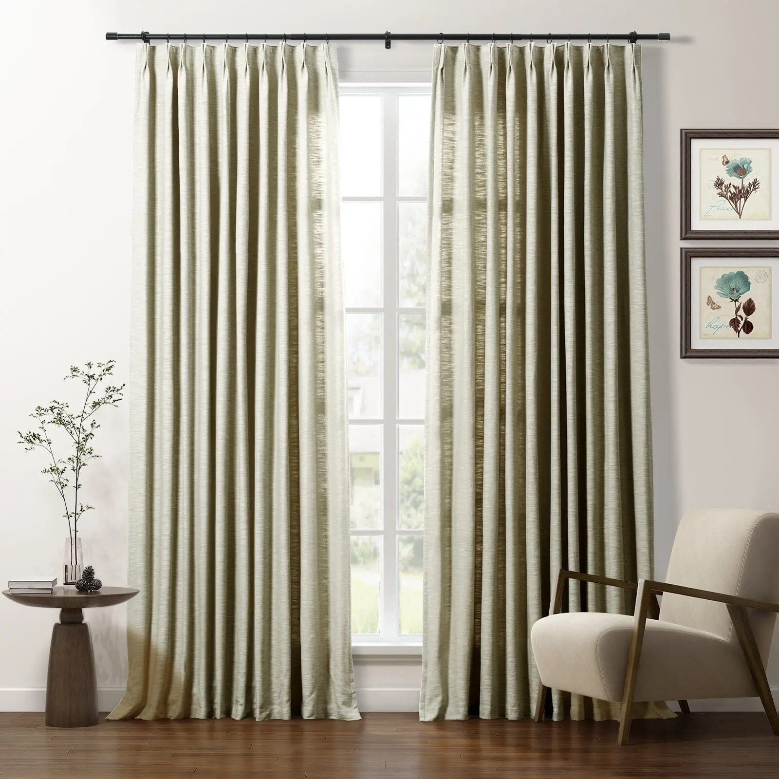 Cotton Blend Drapery Pleated | Cloe - Image 24
