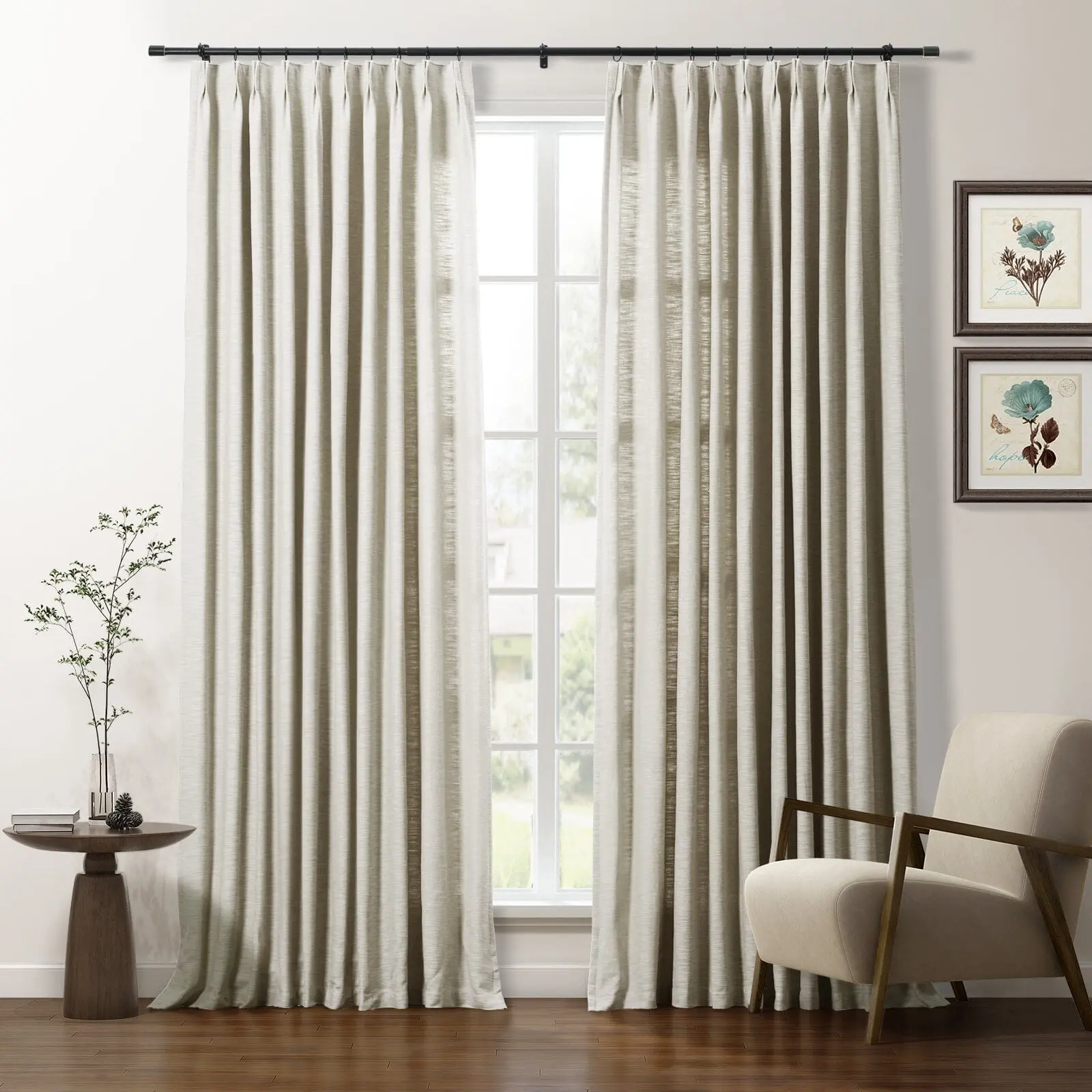 Cotton Blend Drapery Pleated | Cloe - Image 26