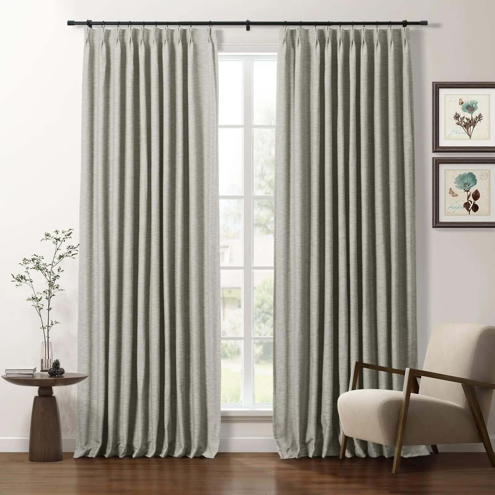 Cotton Blend Drapery Pleated | Cloe - Image 27