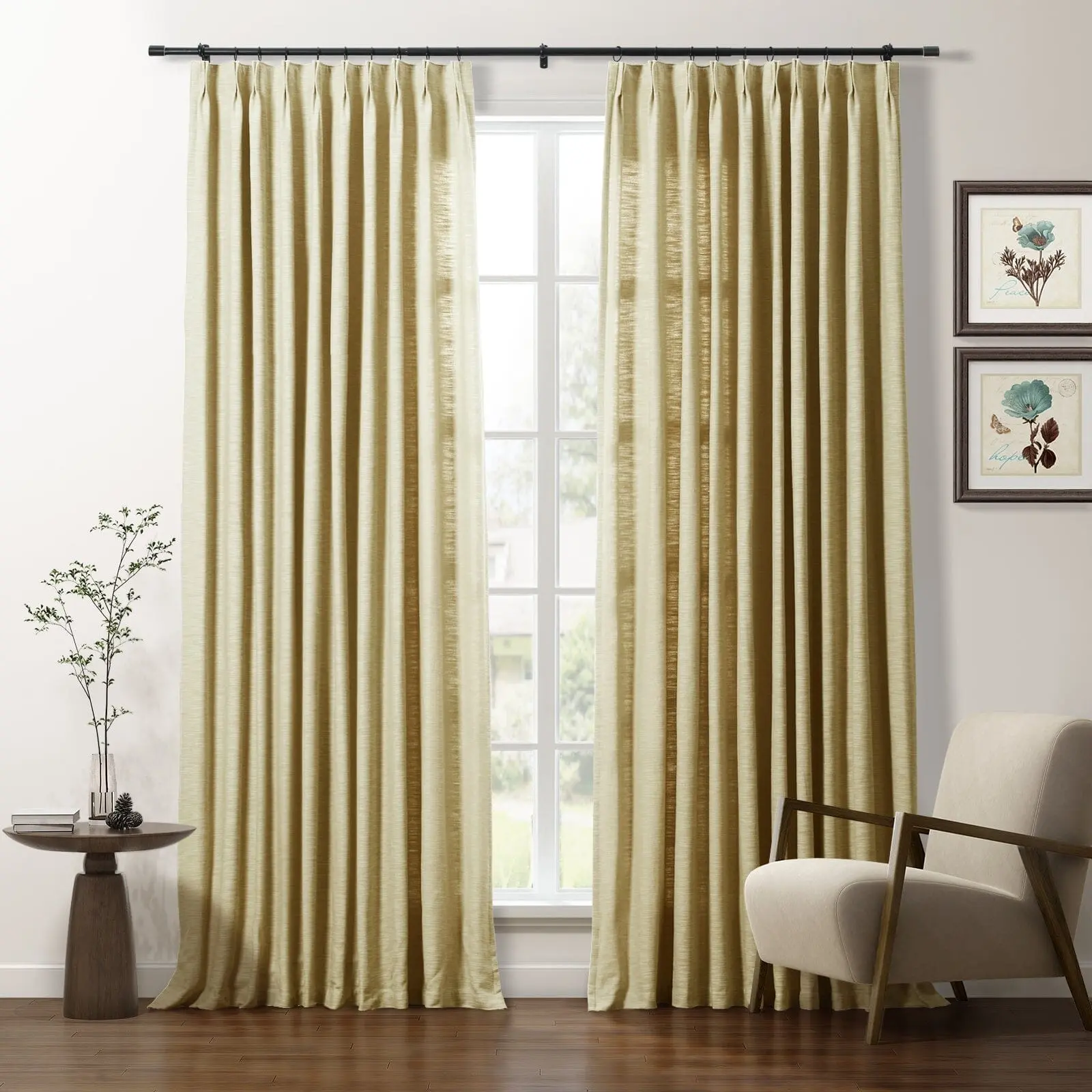 Cotton Blend Drapery Pleated | Cloe - Image 28