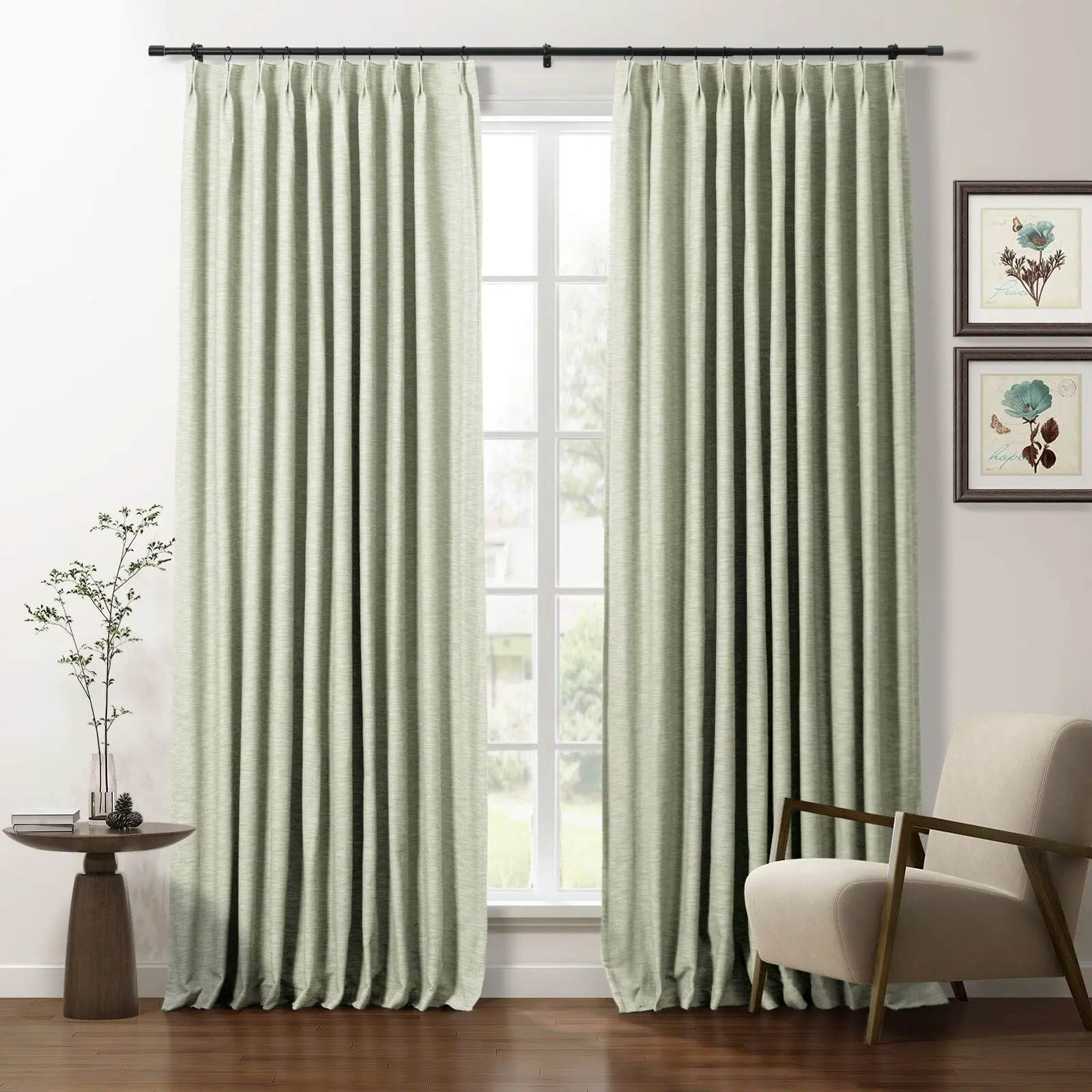 Cotton Blend Drapery Pleated | Cloe - Image 30