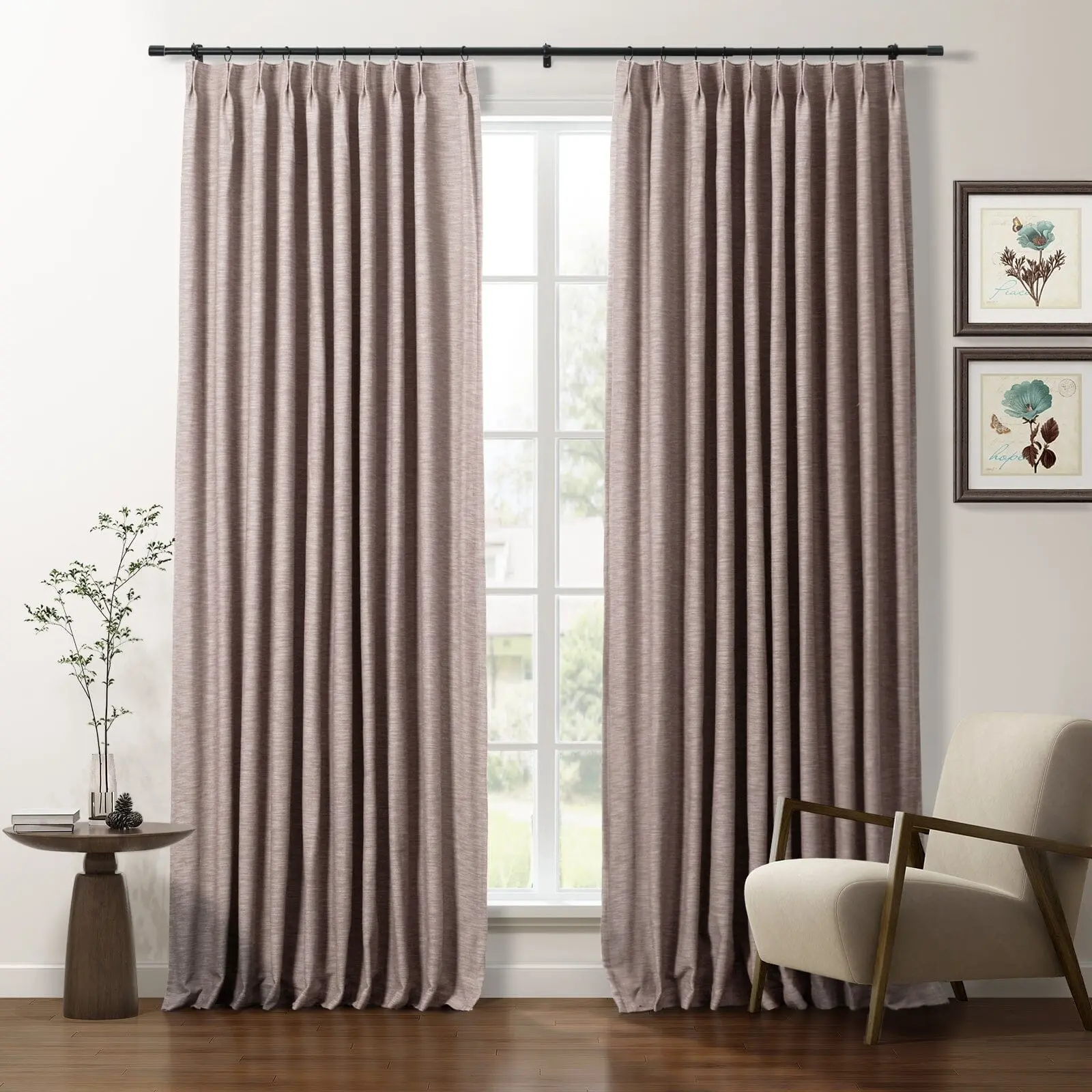 Cotton Blend Drapery Pleated | Cloe - Image 34
