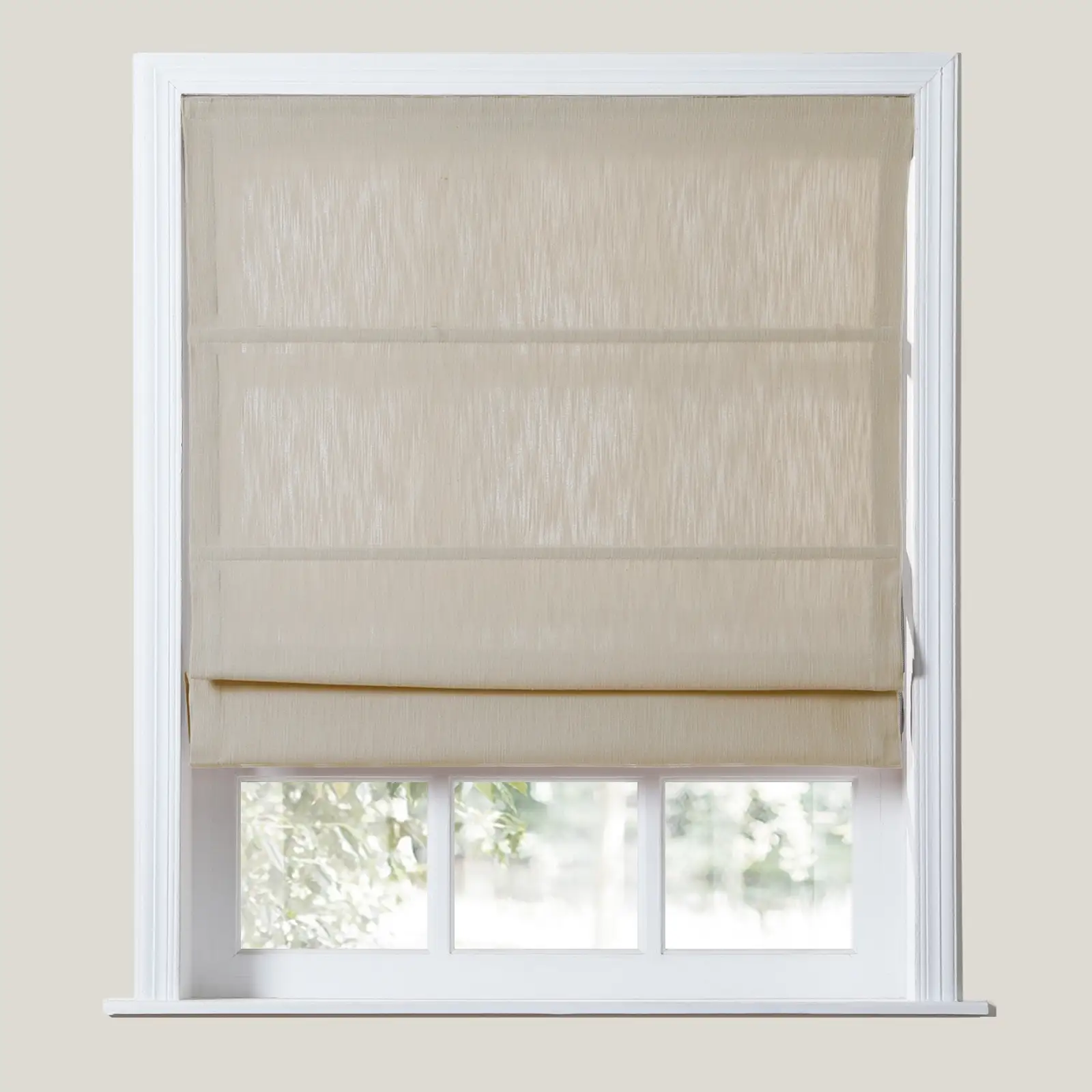 Cloe Cotton Blend Cordless Roman Shade Plus Size - Image 19