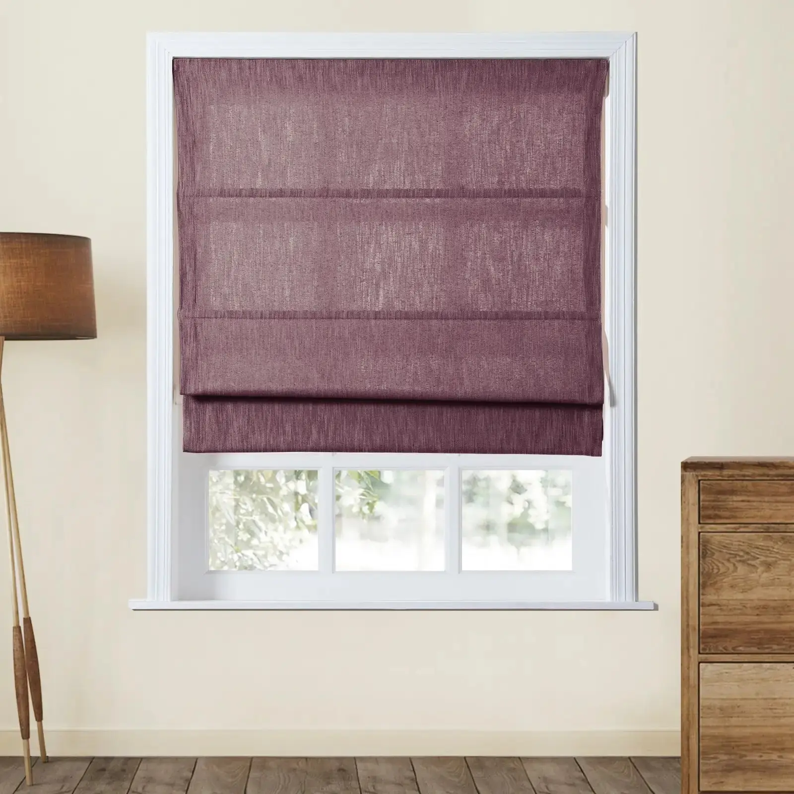 Cloe Cotton Blend Cordless Roman Shade - Image 33