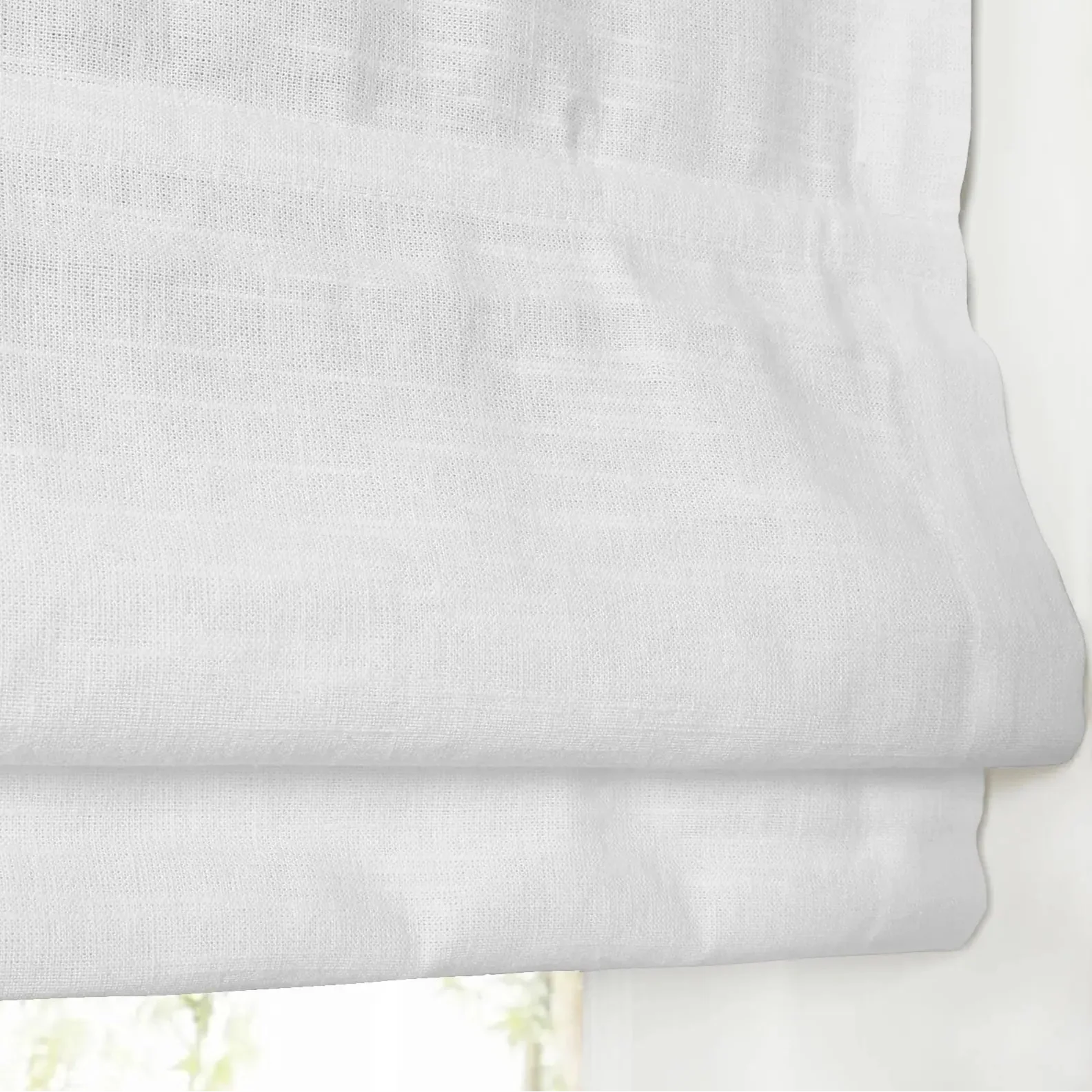 Custom Linen Roman Shade Cordless - Image 23