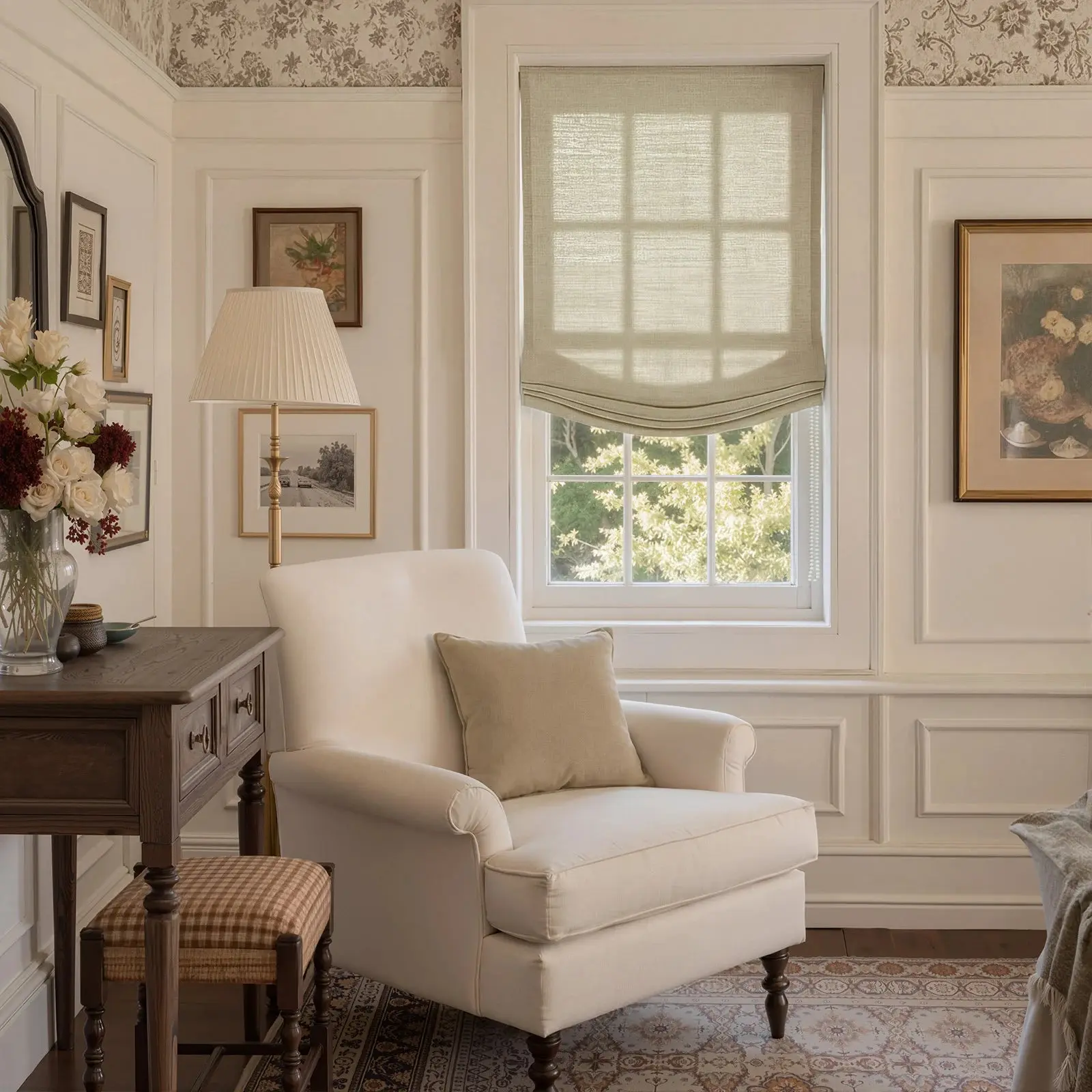 Custom Relaxed Roman Shades Cord Lift - Image 117