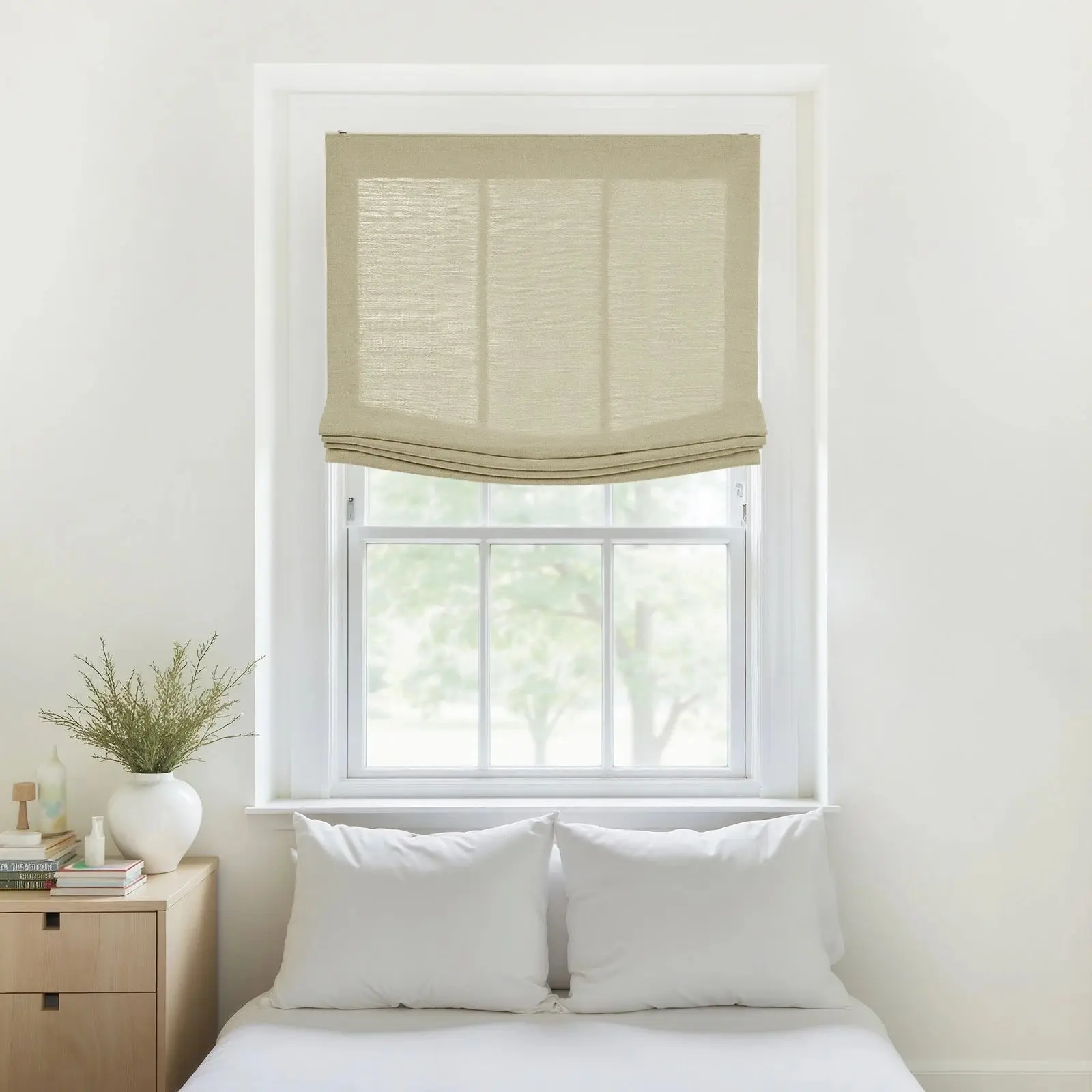 Custom Relaxed Roman Shades Cord Lift - Image 120