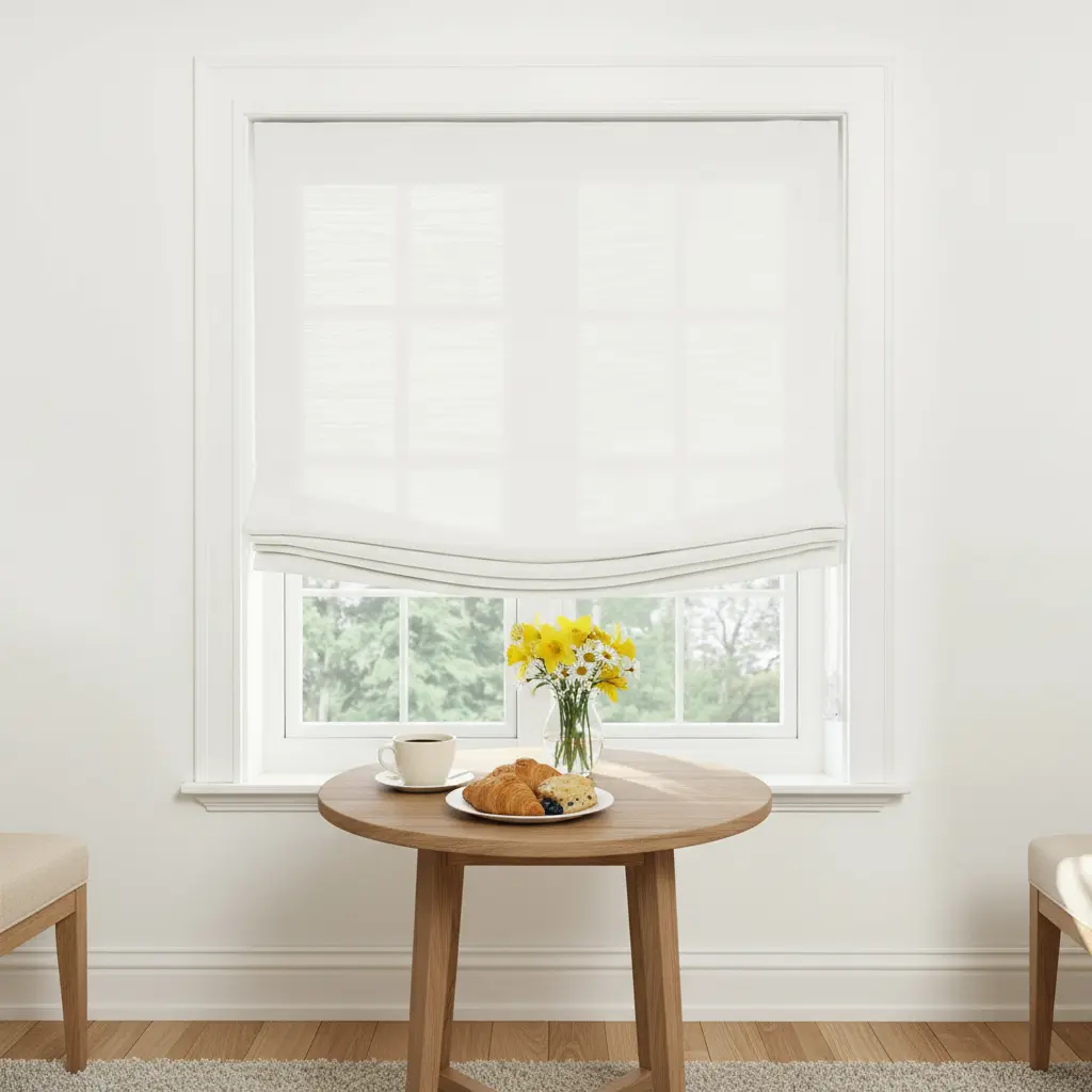 Custom Relaxed Roman Shades Cord Lift - Image 126