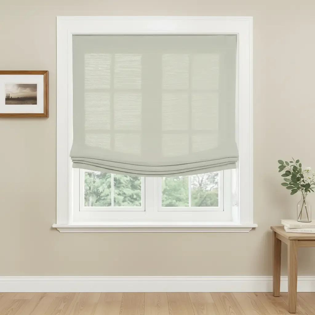 Custom Relaxed Roman Shades Cord Lift - Image 128