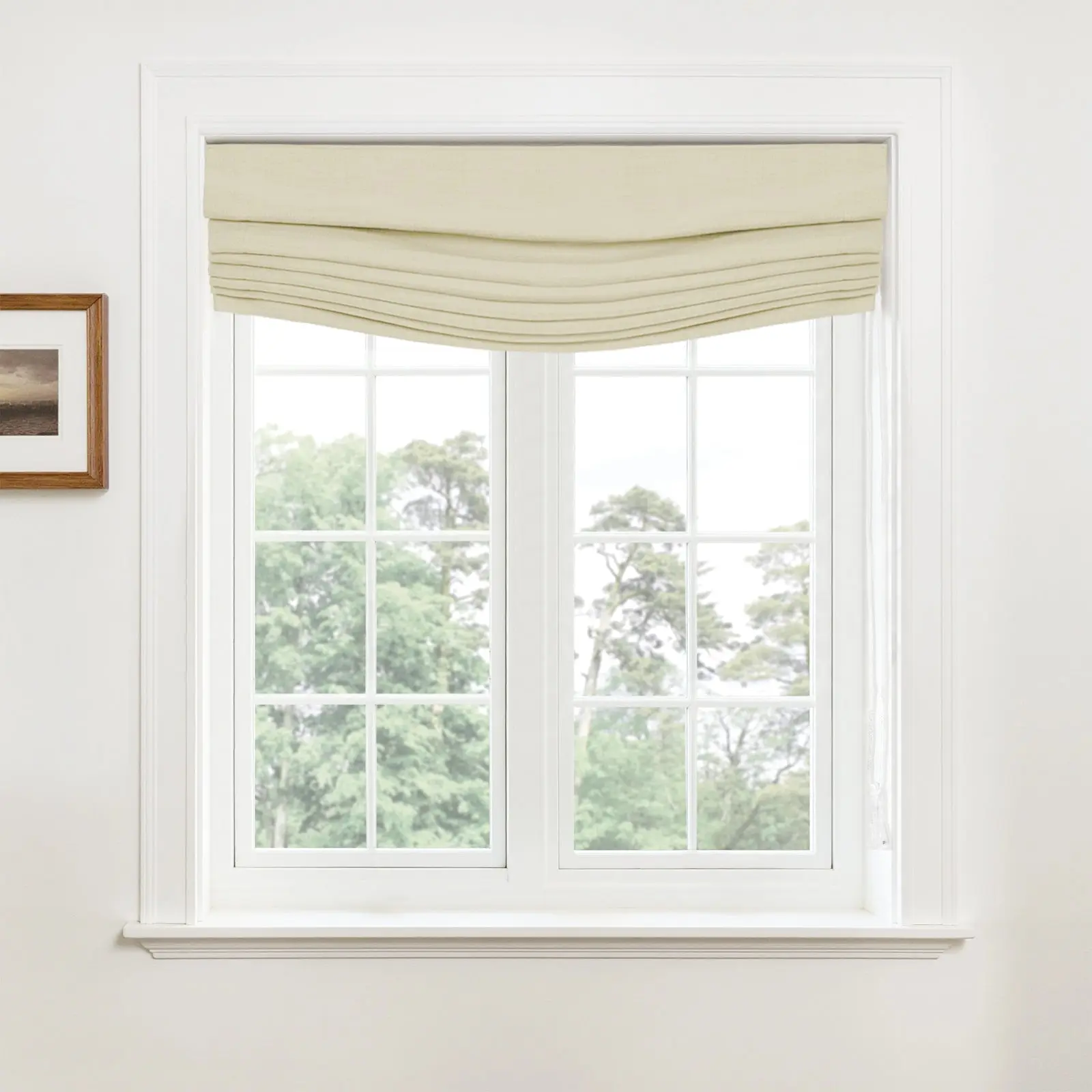 Custom Relaxed Roman Shades Cord Lift - Image 134