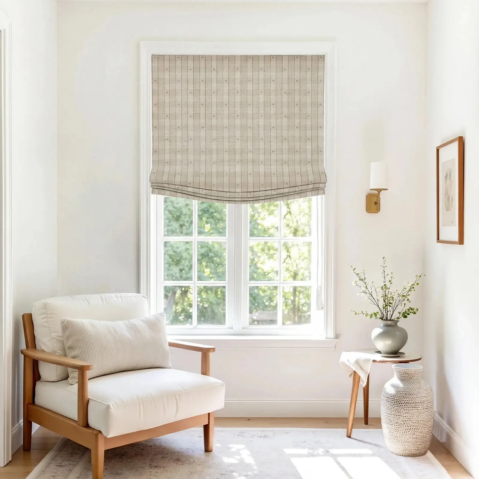 Custom Relaxed Roman Shades Cord Lift - Image 154